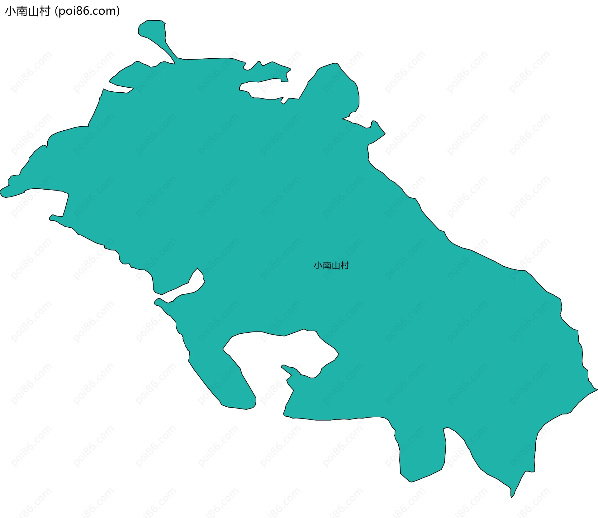 小南山村边界地图