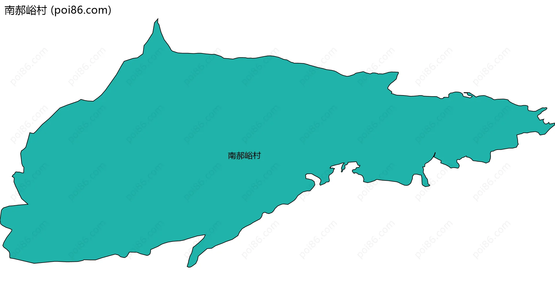 南郝峪村边界地图