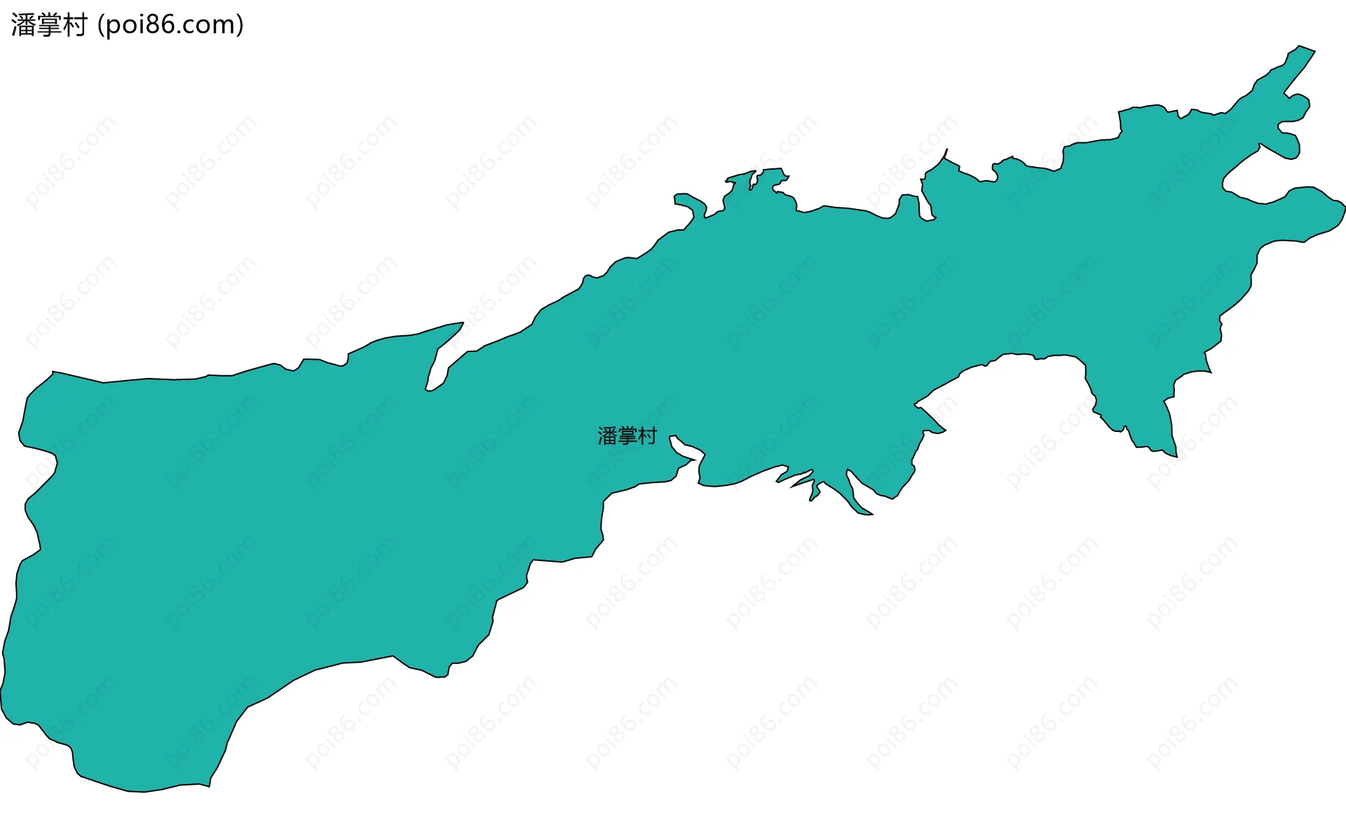 潘掌村边界地图