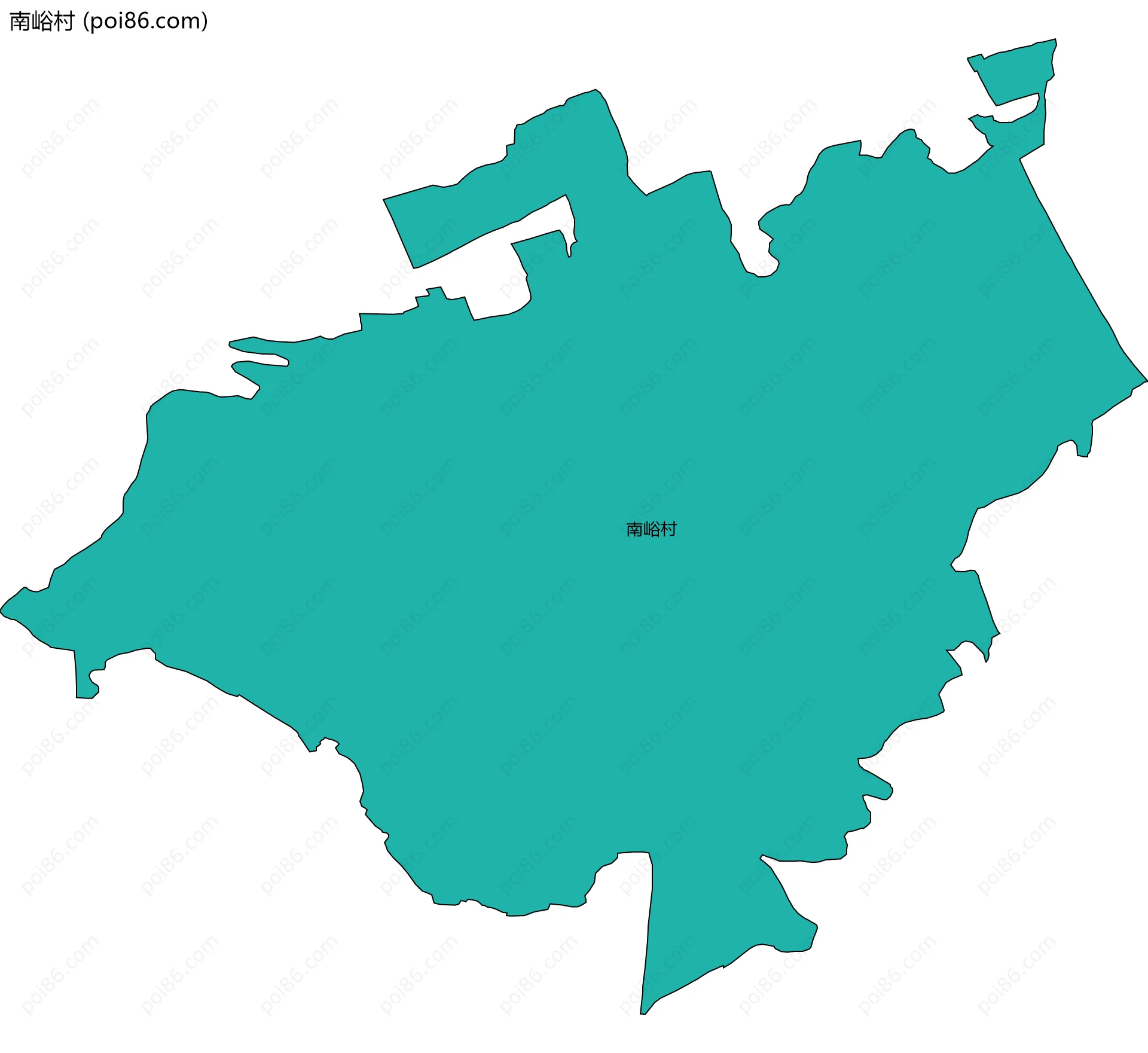 南峪村边界地图