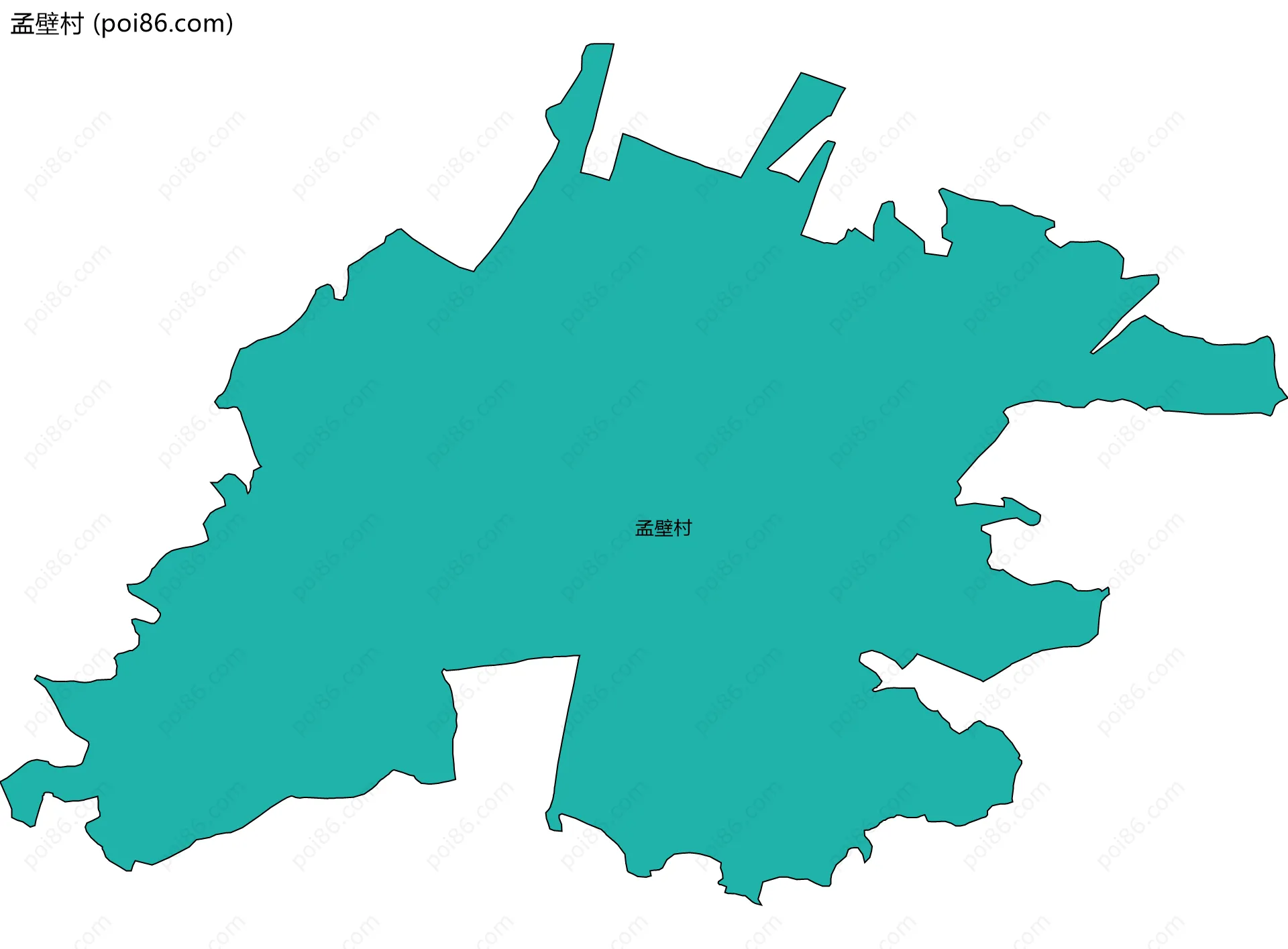 孟壁村边界地图