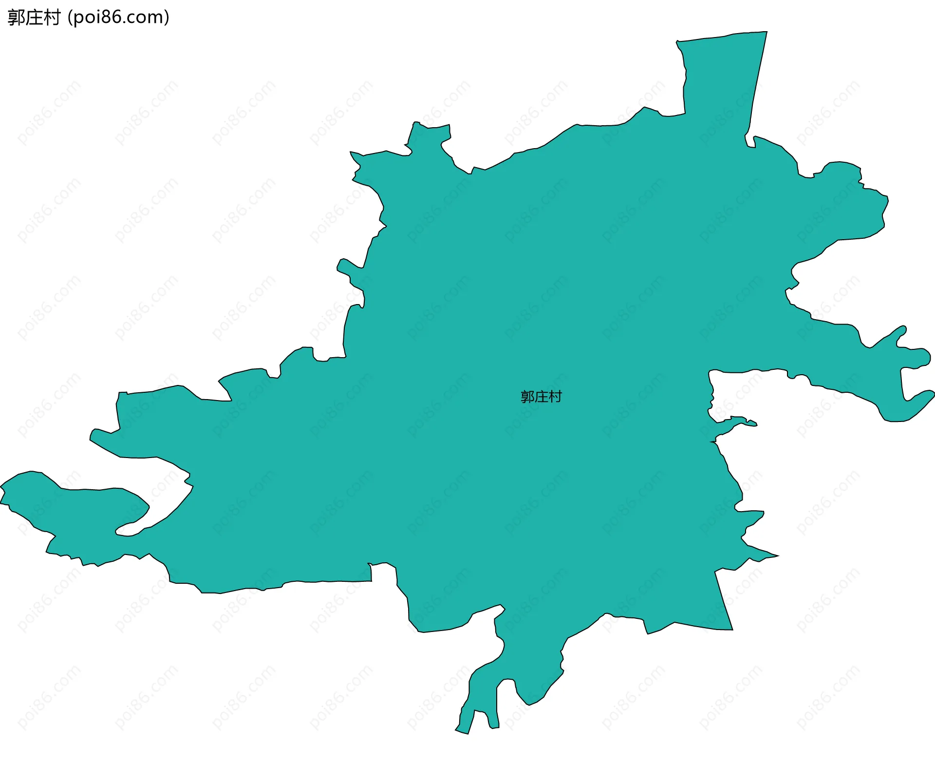 郭庄村边界地图