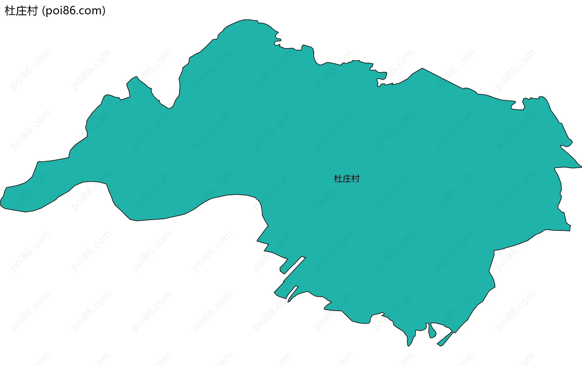 杜庄村边界地图