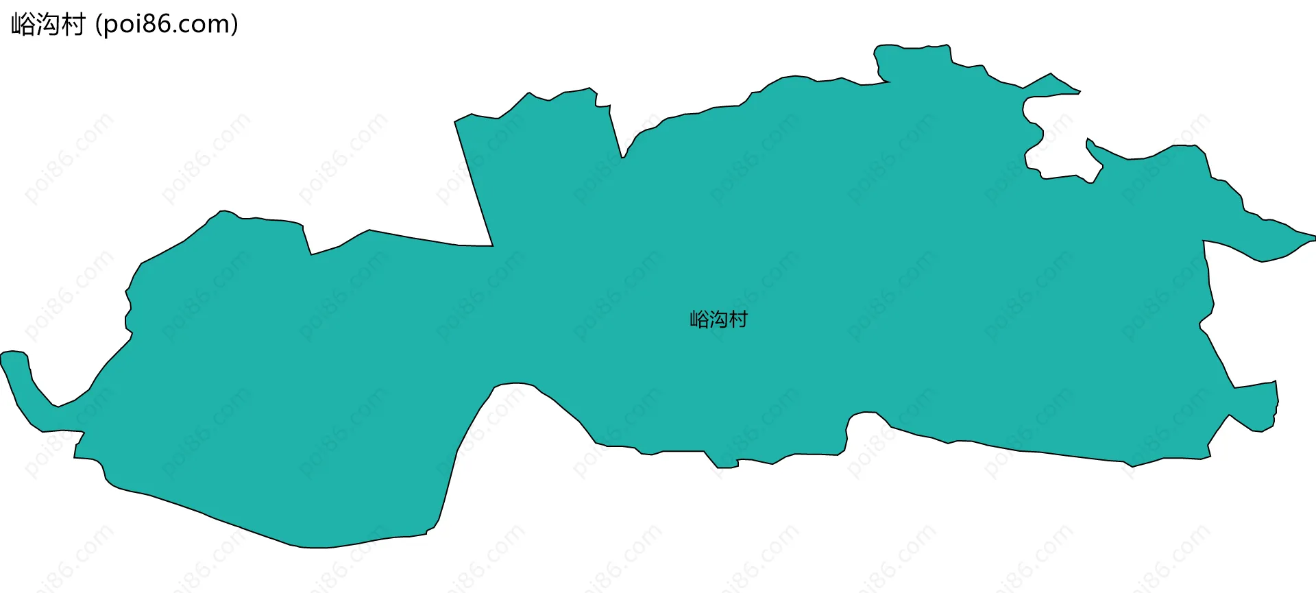 峪沟村边界地图