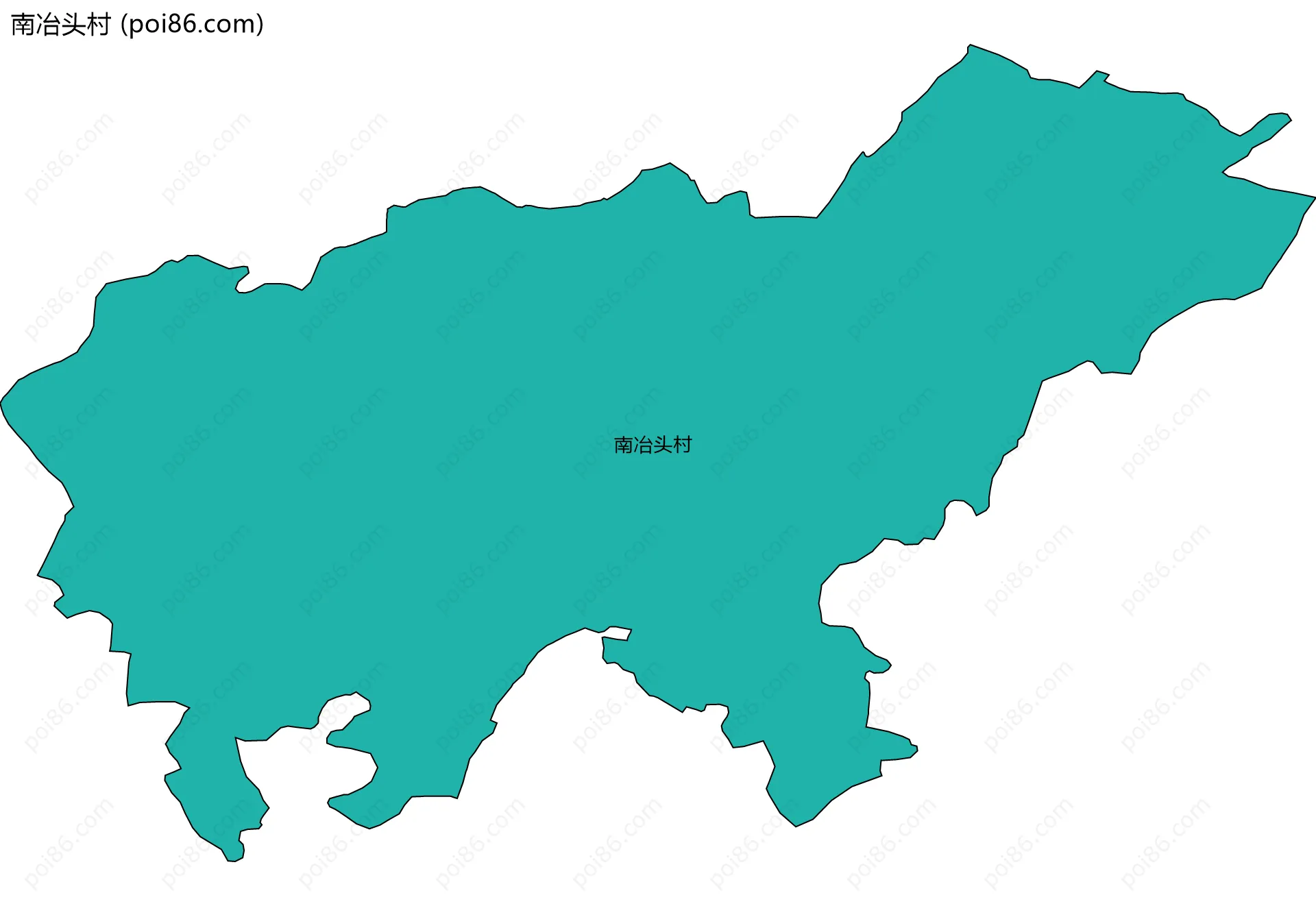 南冶头村边界地图