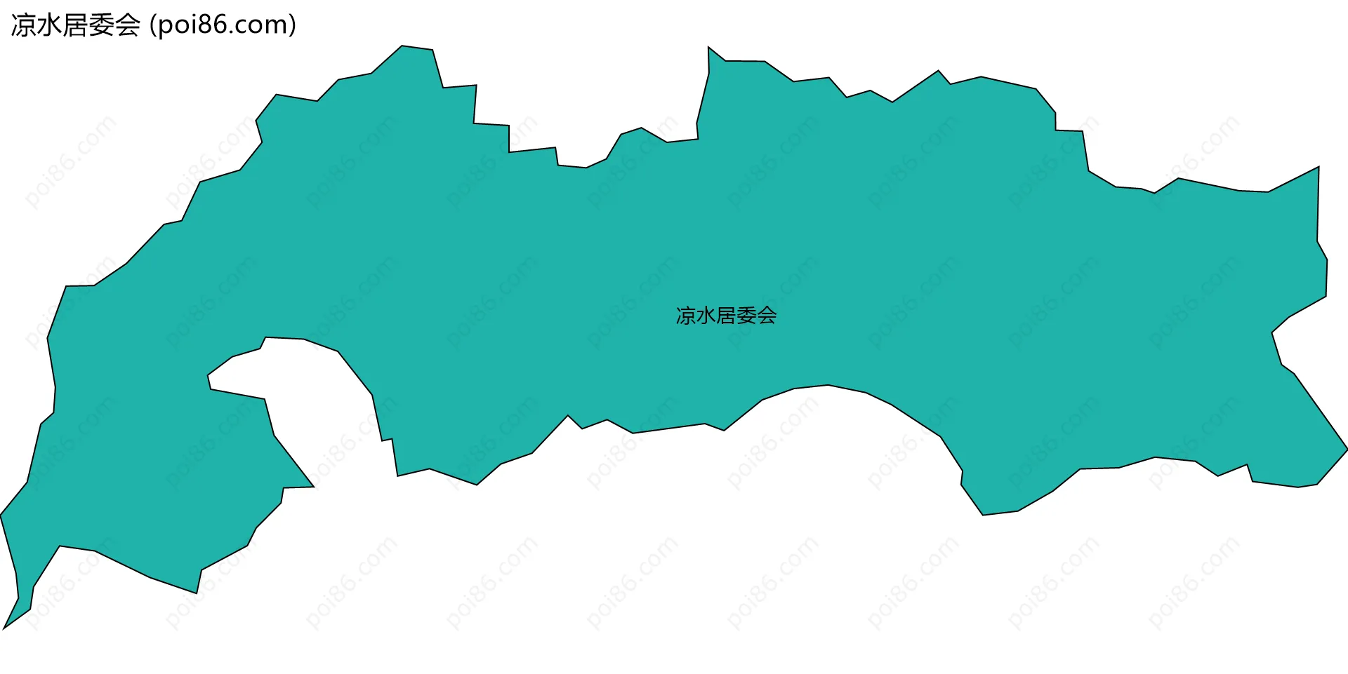凉水居委会边界地图