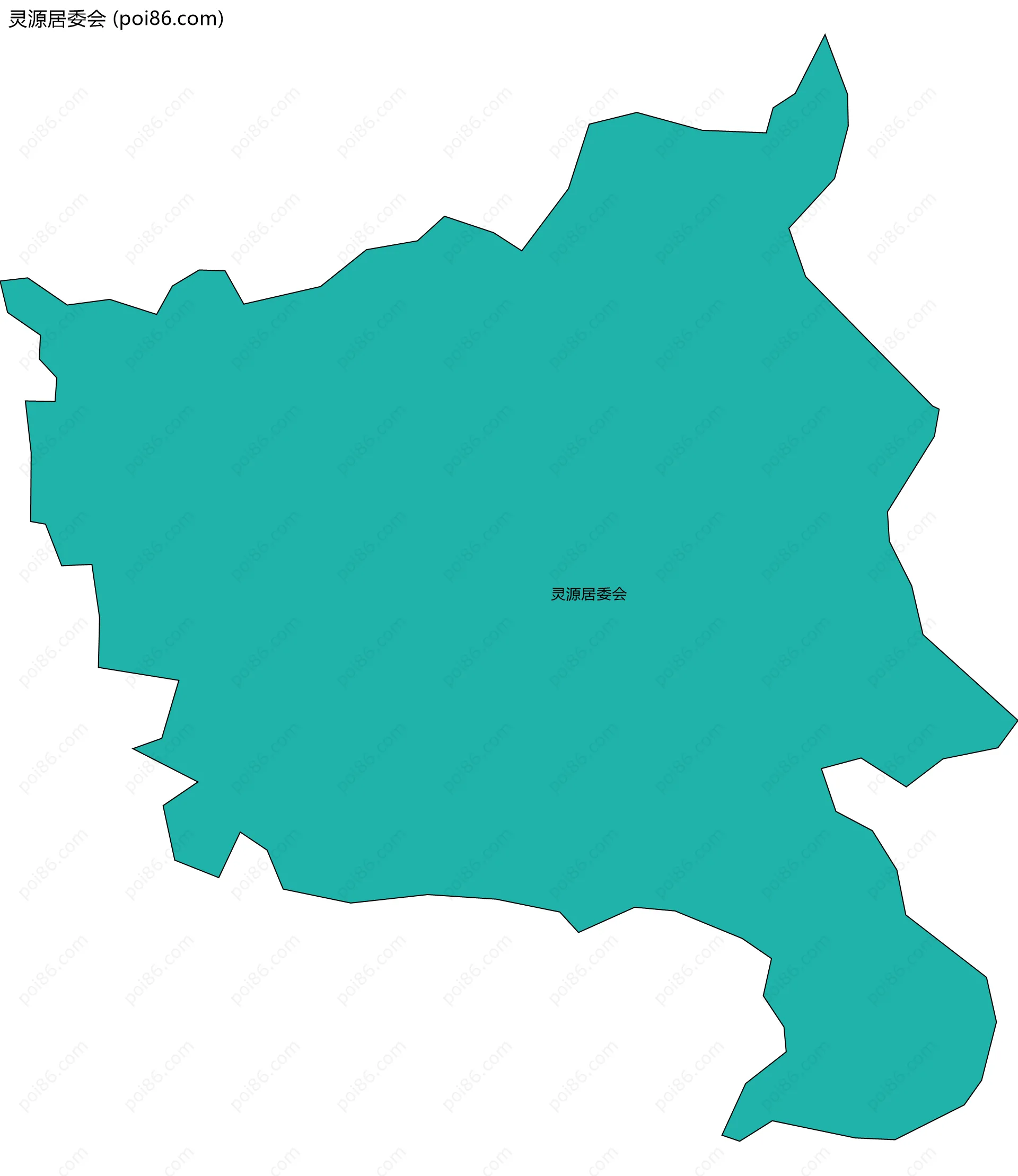 灵源居委会边界地图