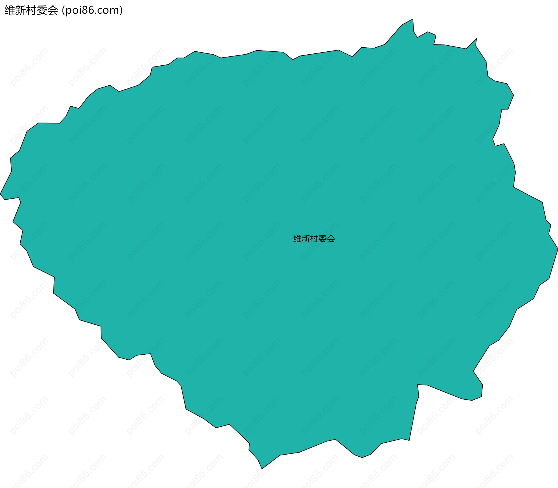 维新村委会边界地图