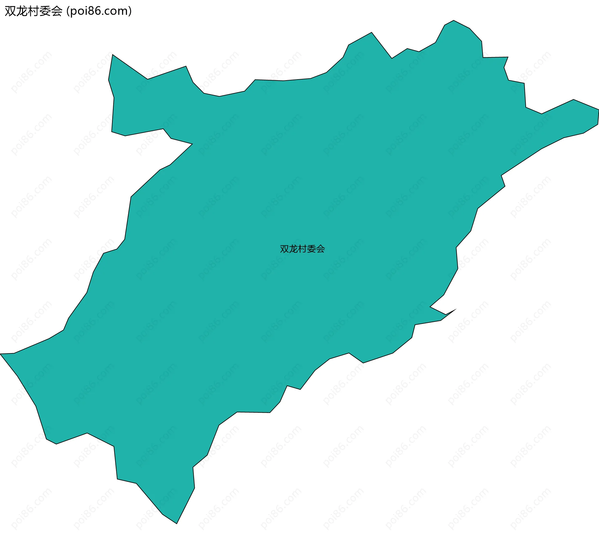 双龙村委会边界地图