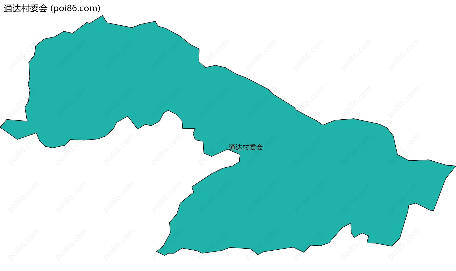 通达村委会边界地图