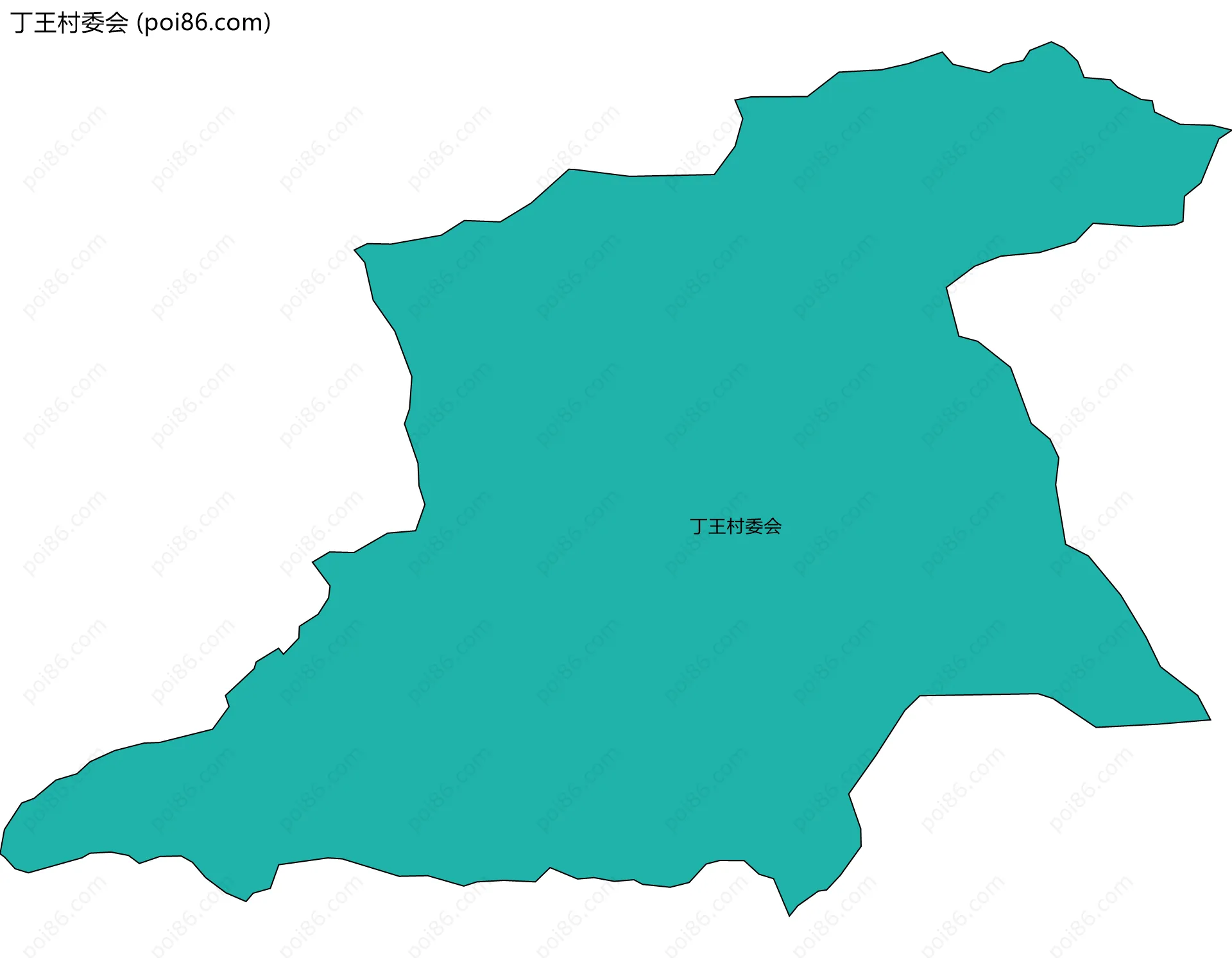 丁王村委会边界地图