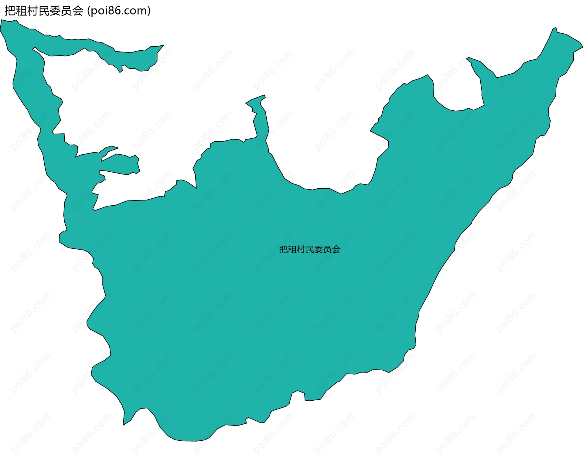 把租村民委员会边界地图