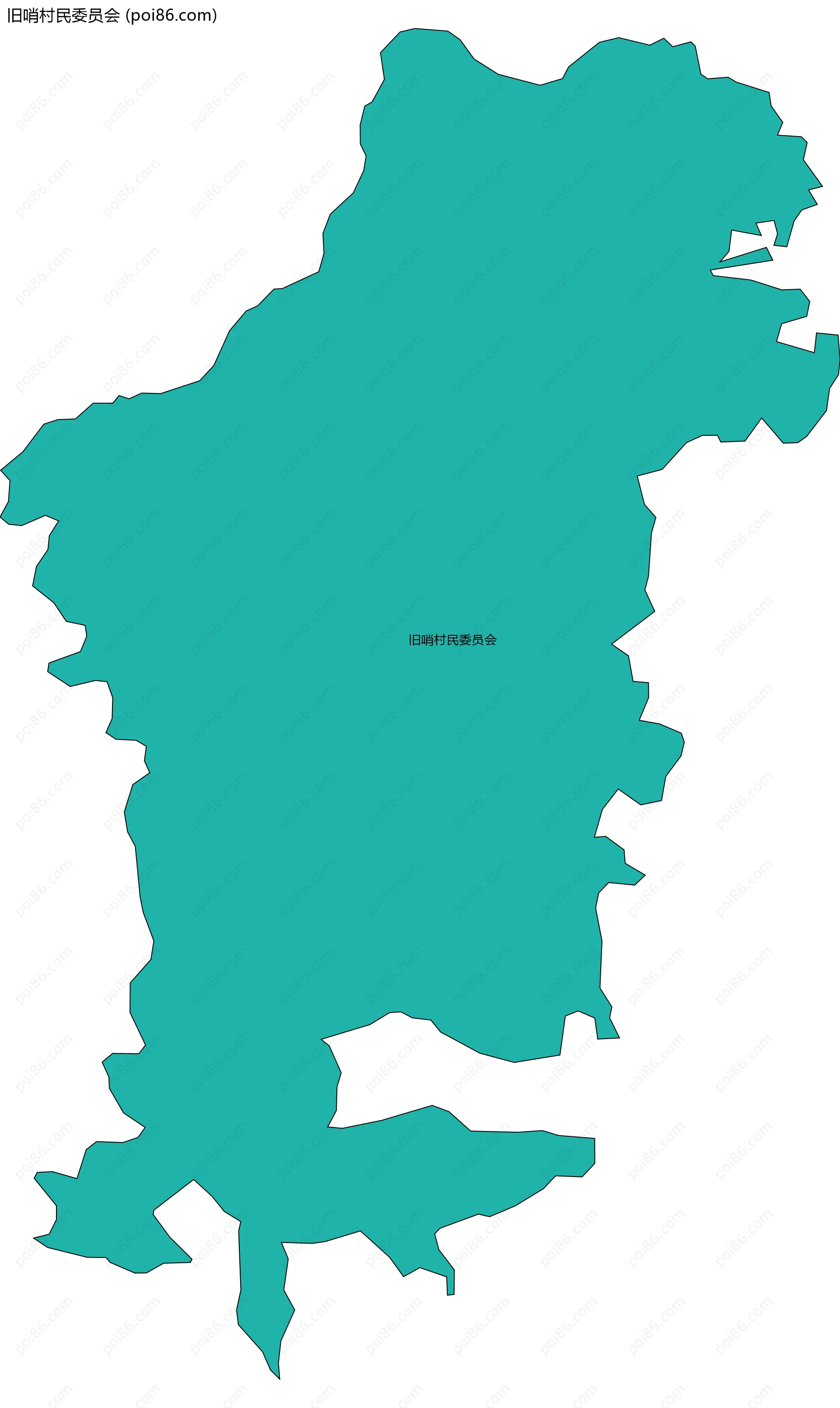 旧哨村民委员会边界地图