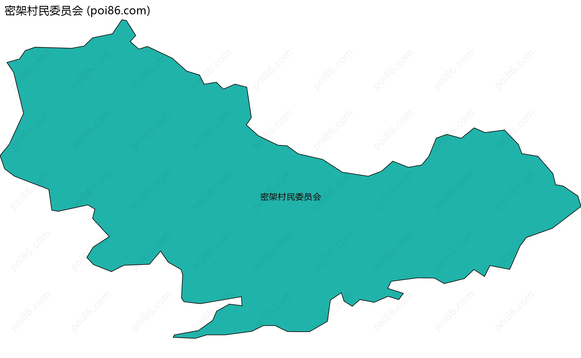 密架村民委员会边界地图