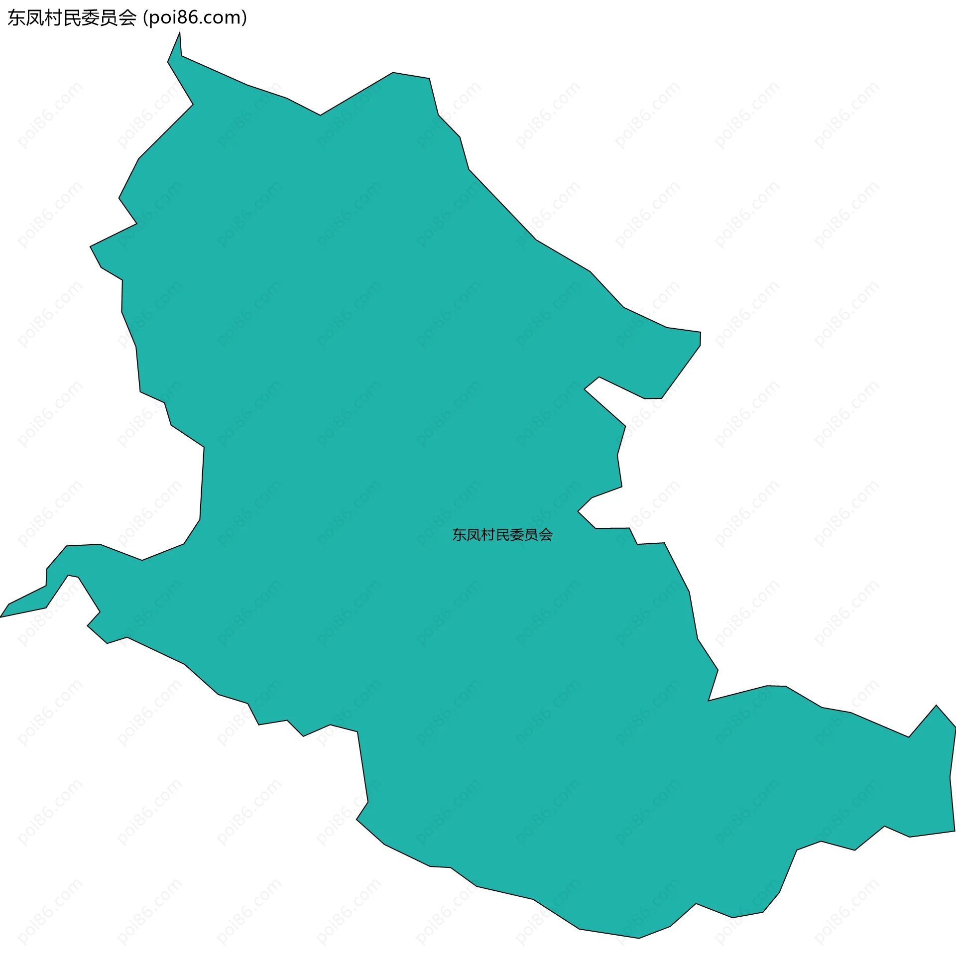 东凤村民委员会边界地图