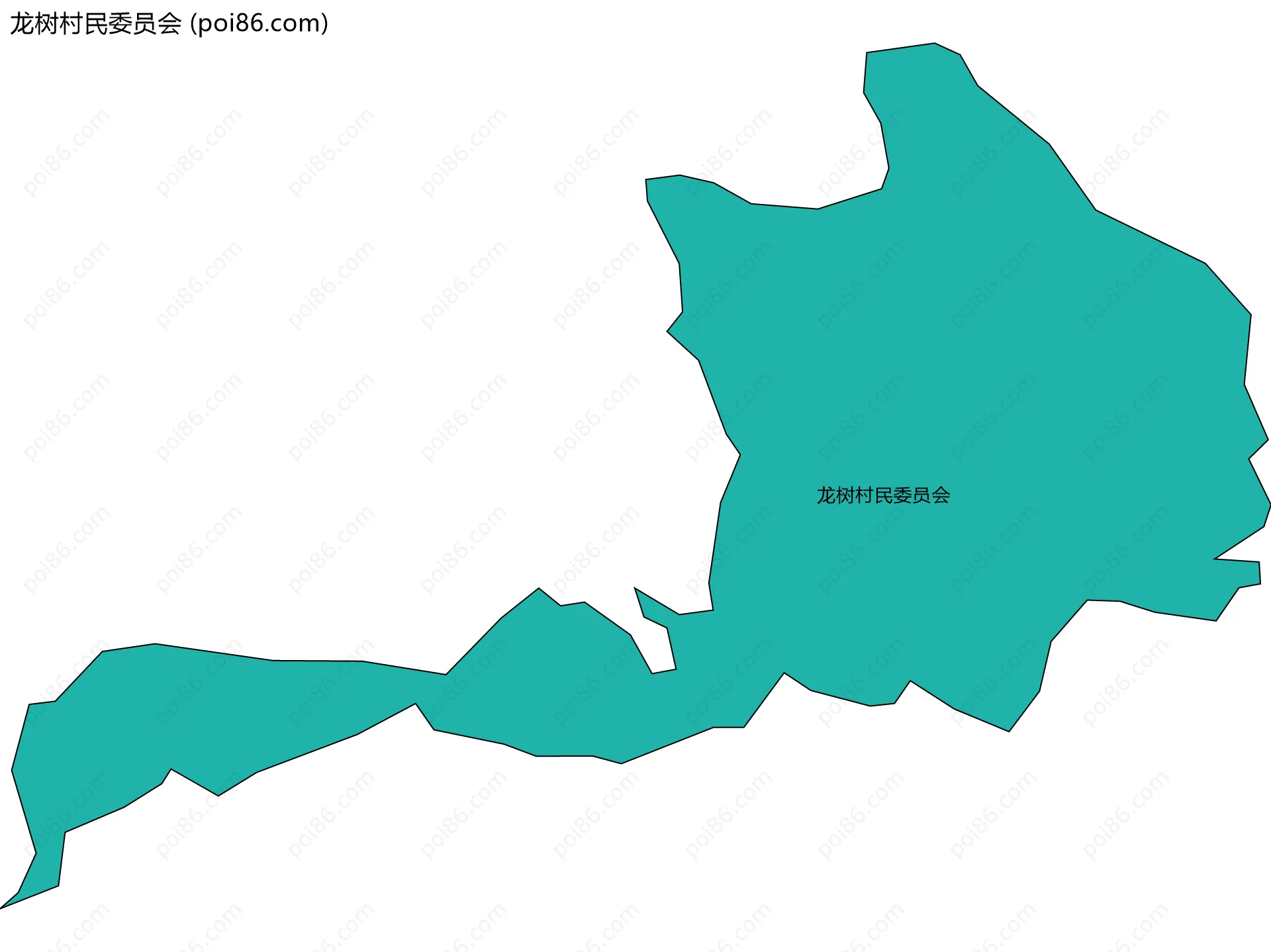 龙树村民委员会边界地图