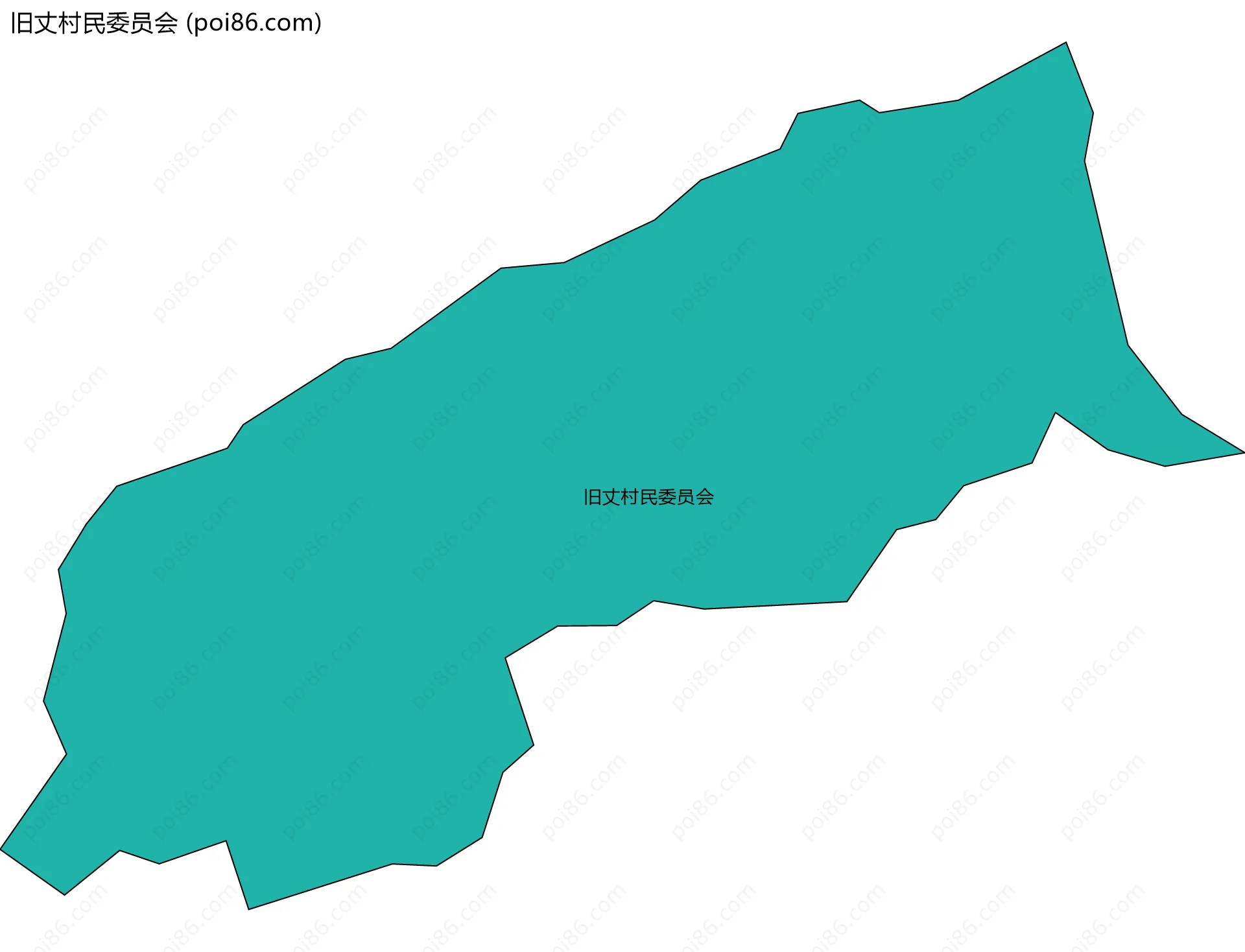 旧丈村民委员会边界地图