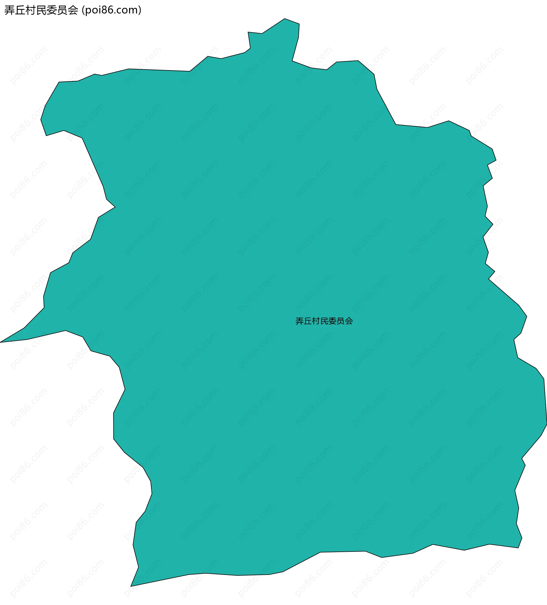 弄丘村民委员会边界地图