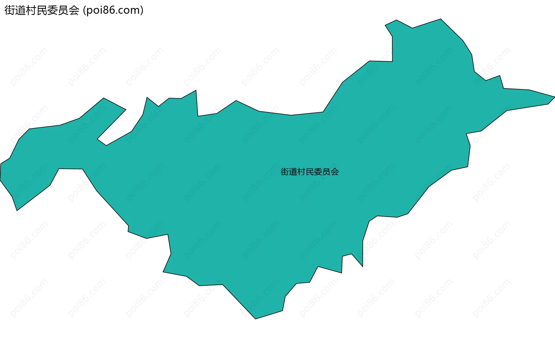 街道村民委员会边界地图