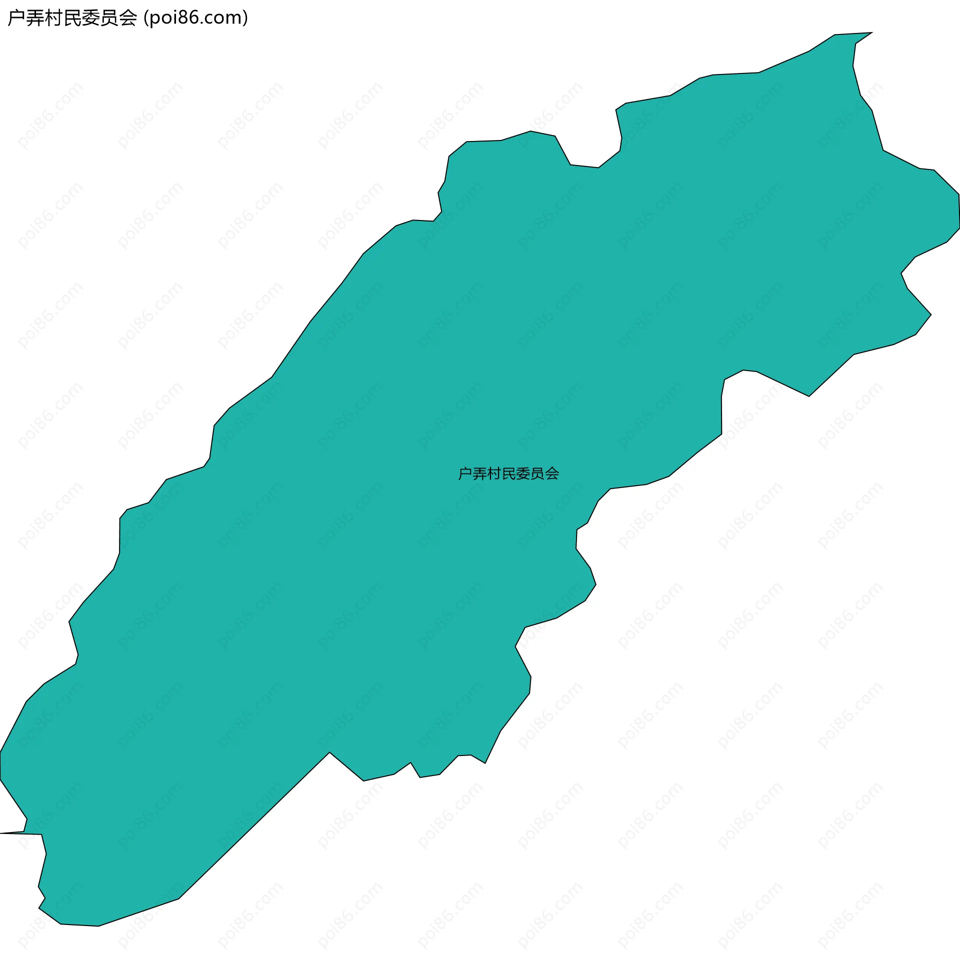 户弄村民委员会边界地图