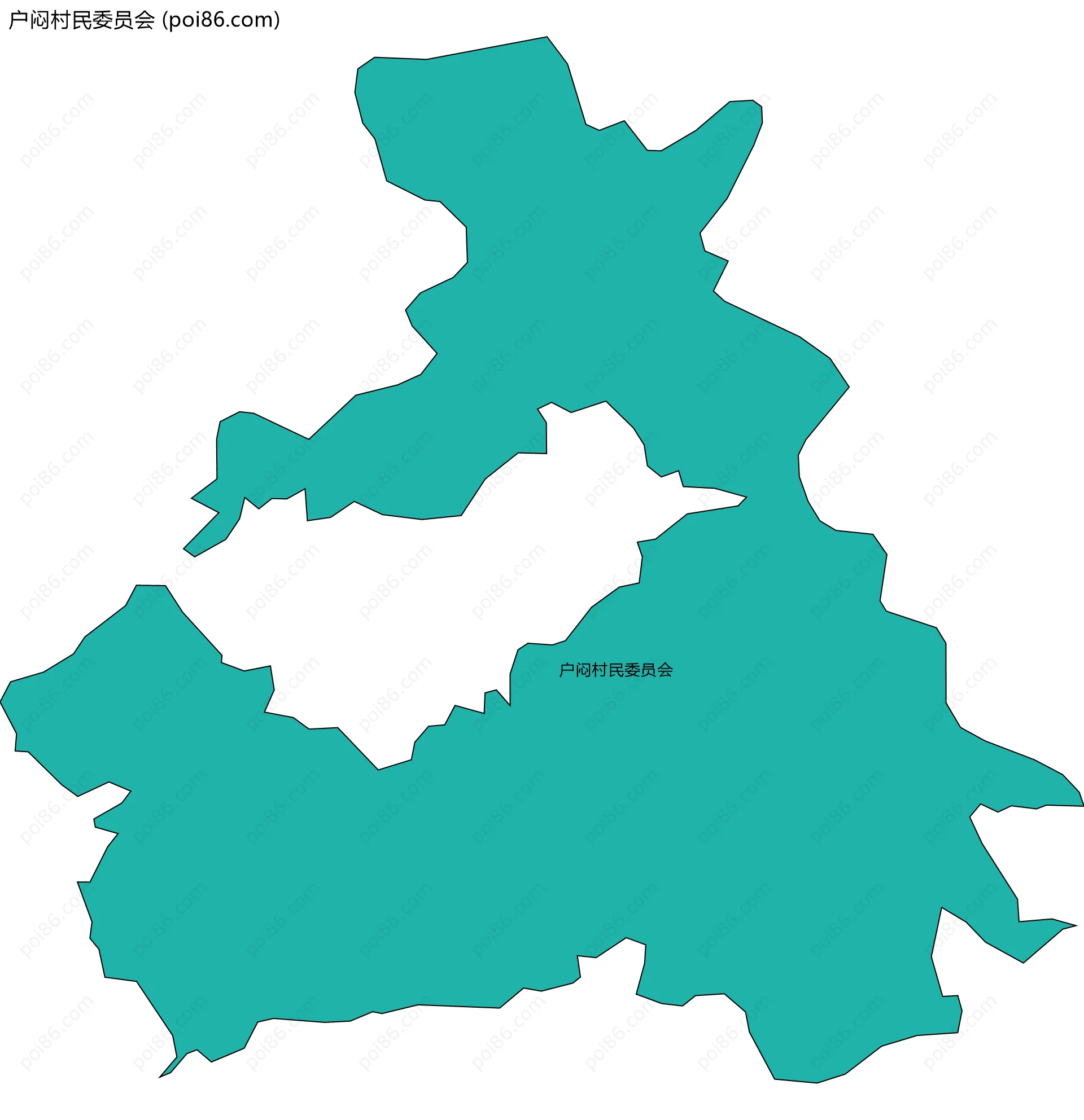 户闷村民委员会边界地图