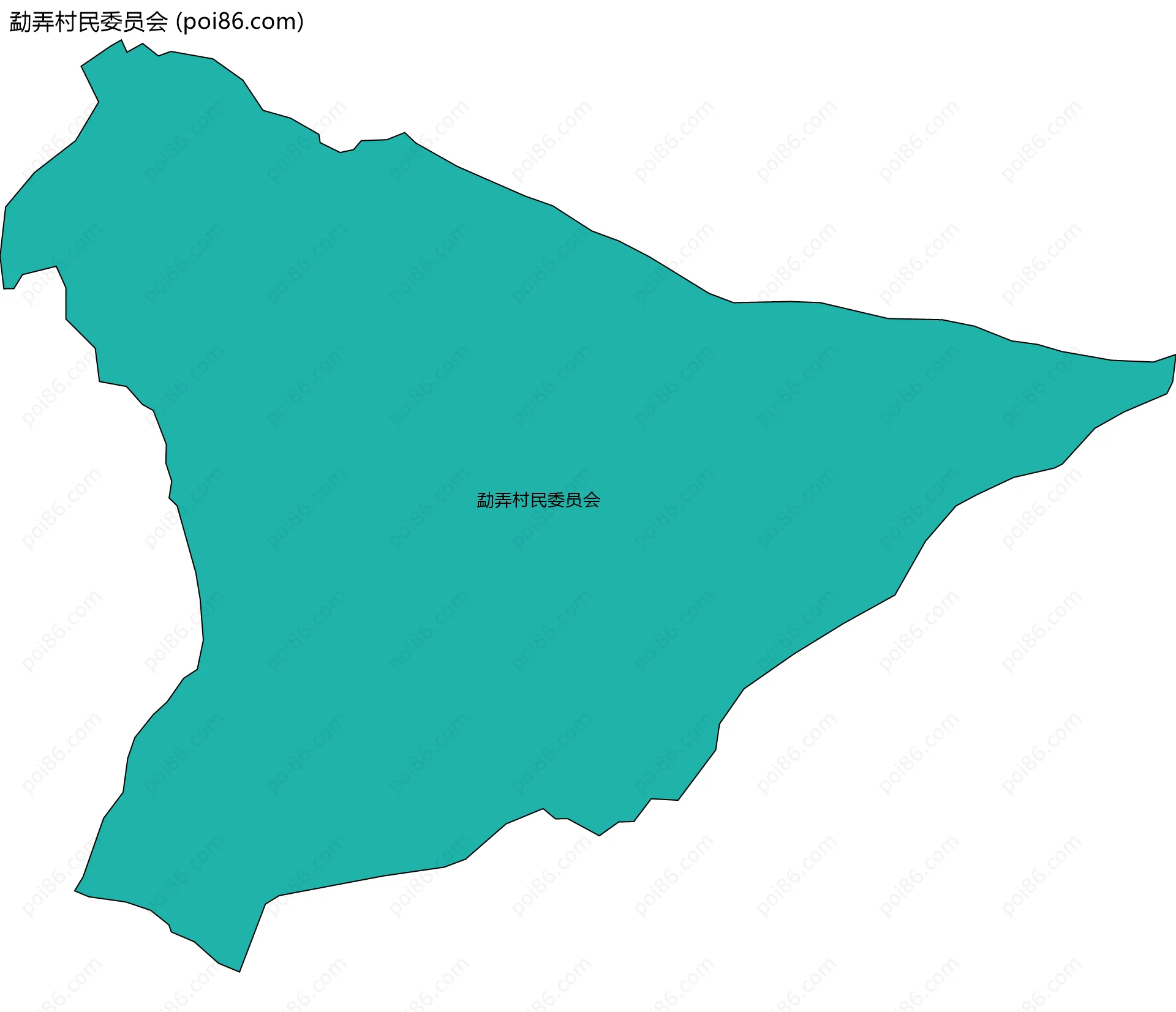 勐弄村民委员会边界地图