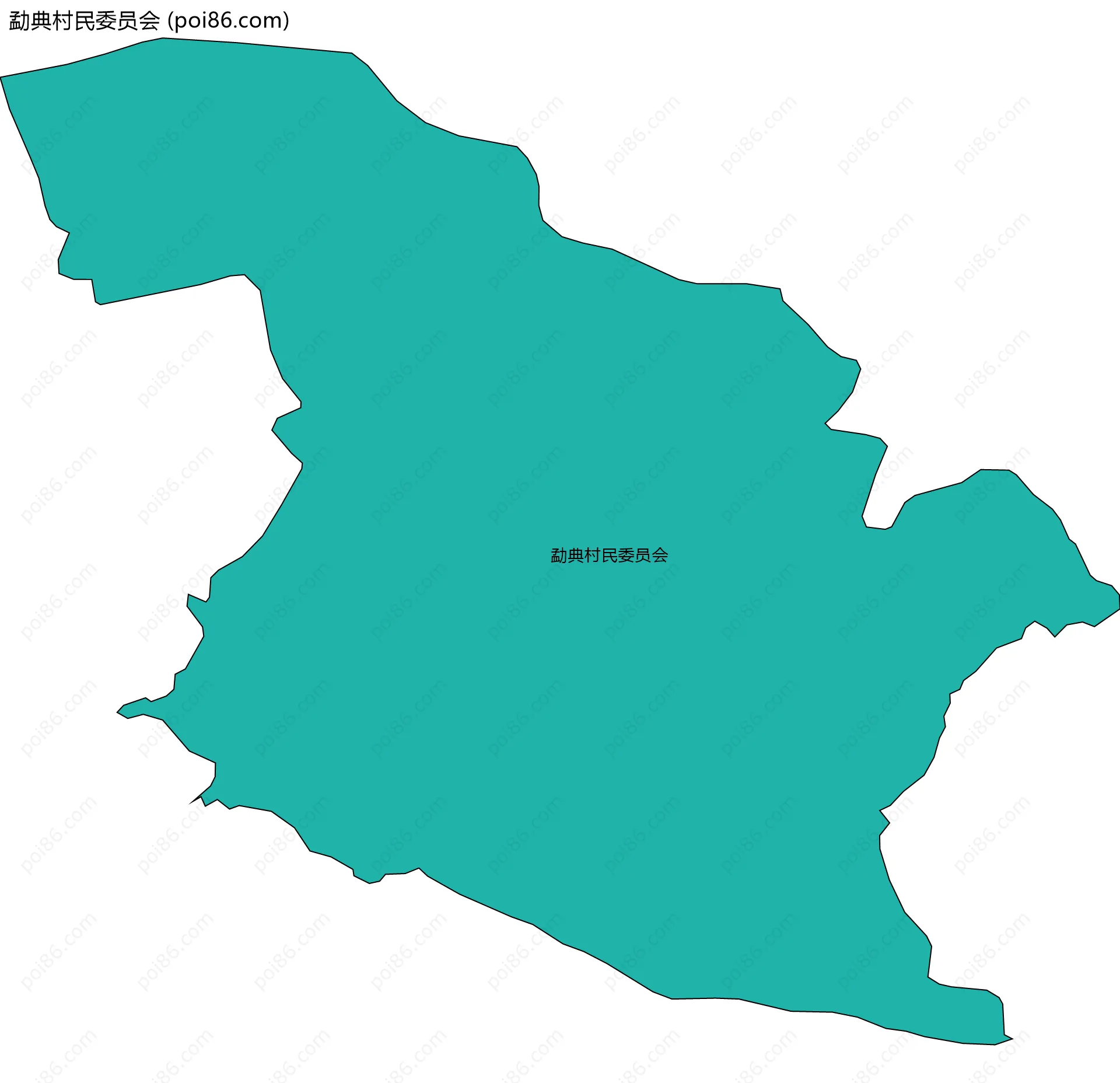 勐典村民委员会边界地图