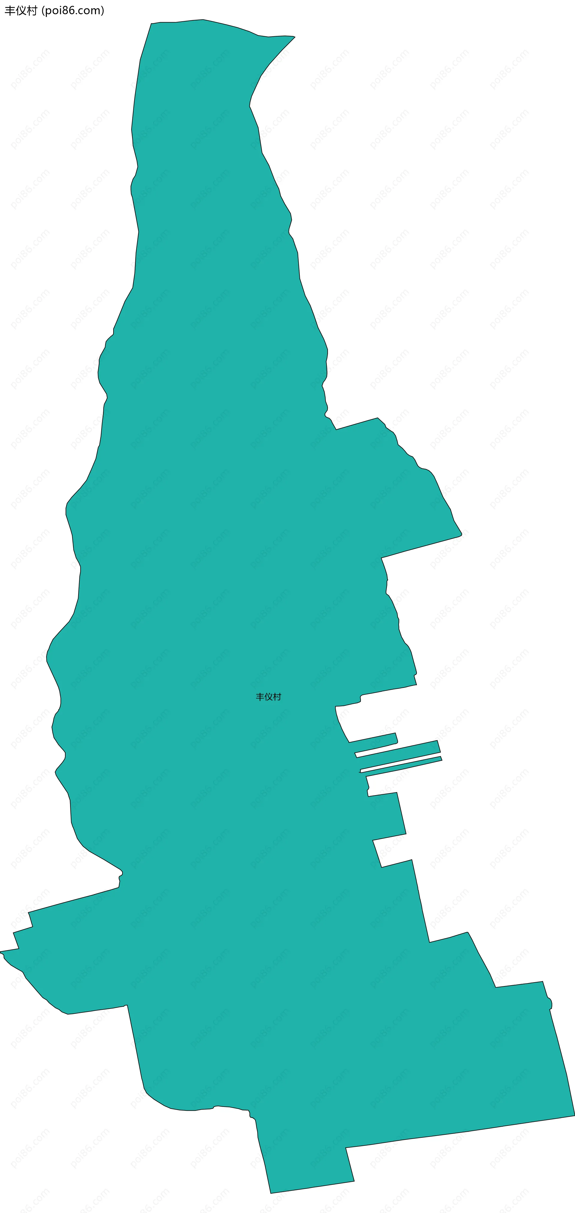 丰仪村边界地图