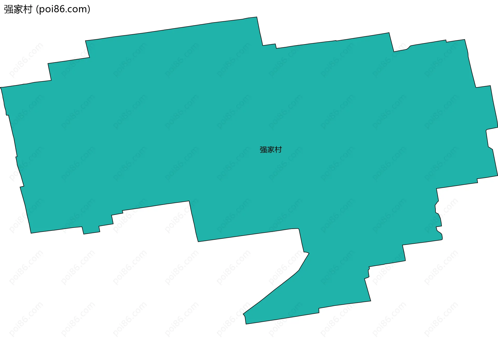 强家村边界地图