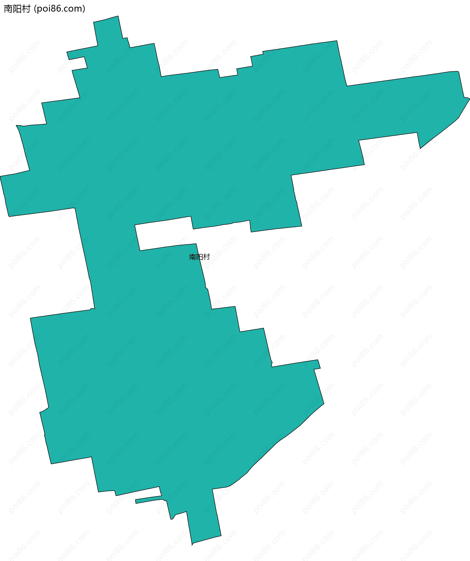 南阳村边界地图