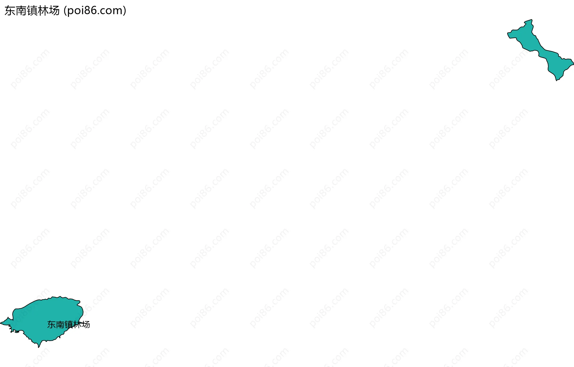 东南镇林场边界地图