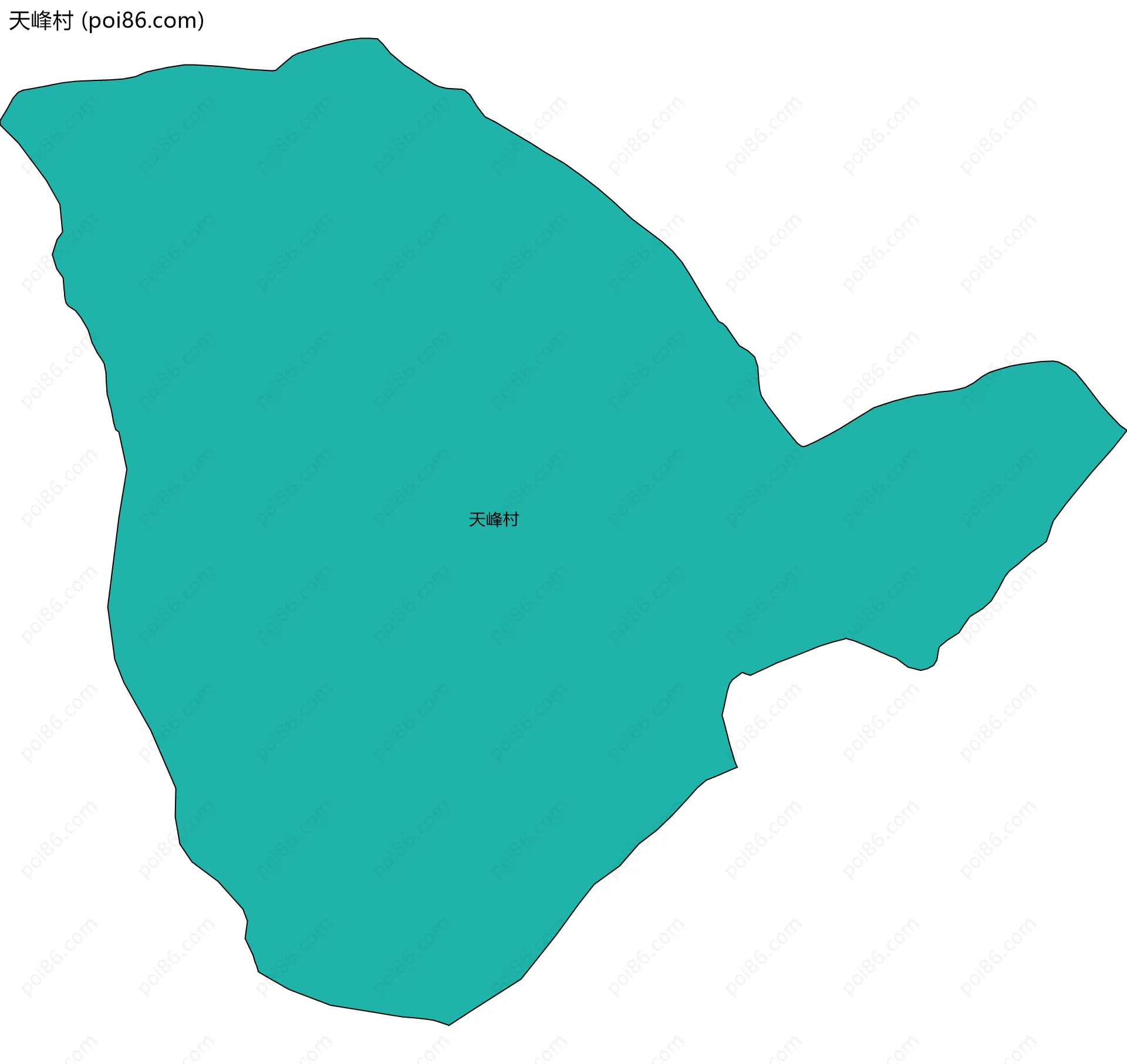 天峰村边界地图