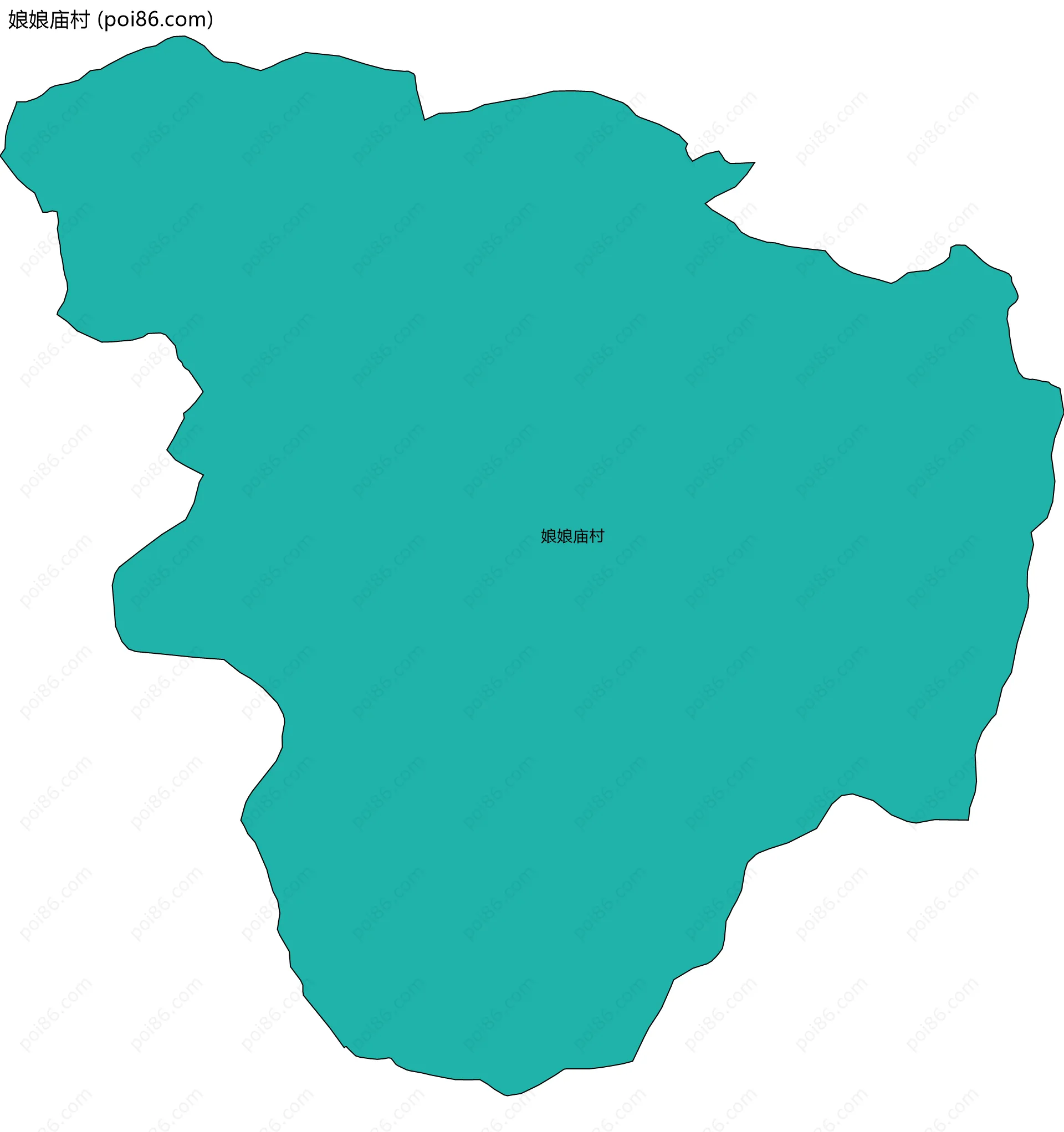 娘娘庙村边界地图