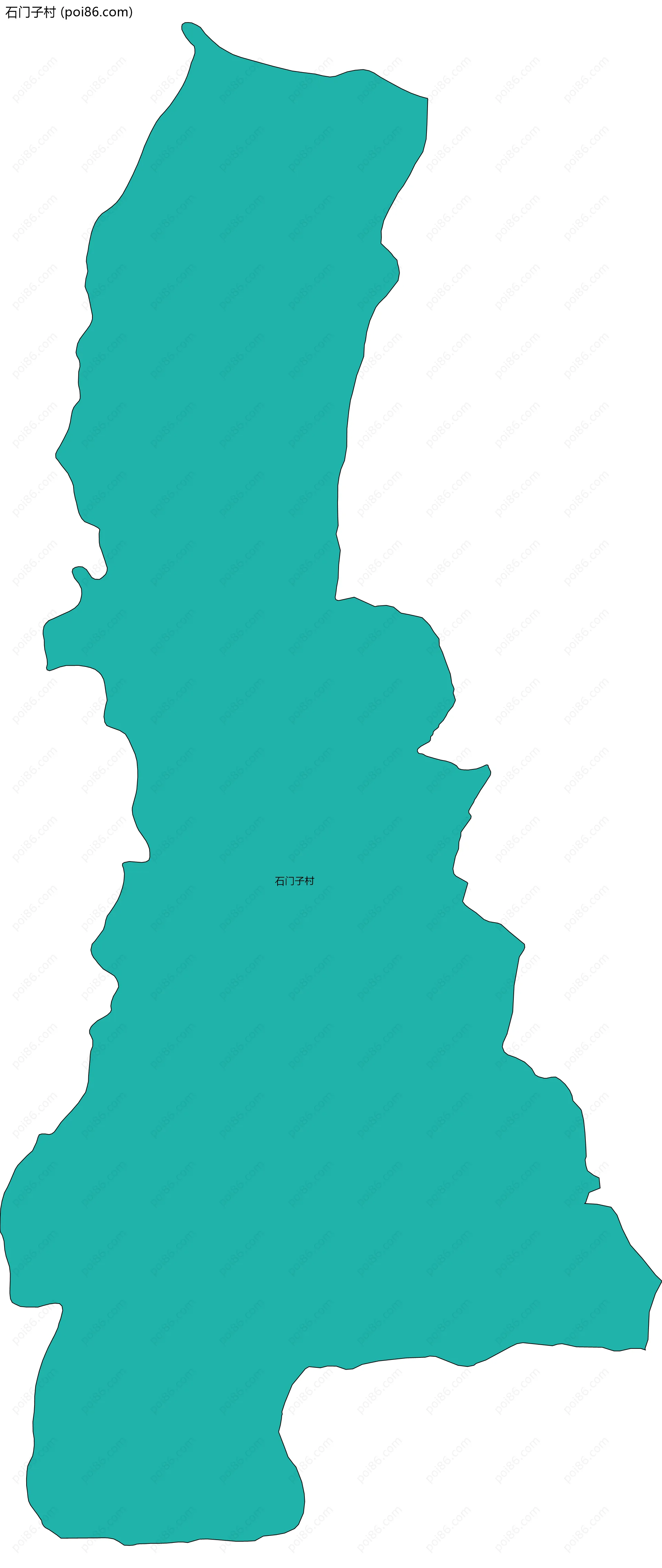 石门子村边界地图