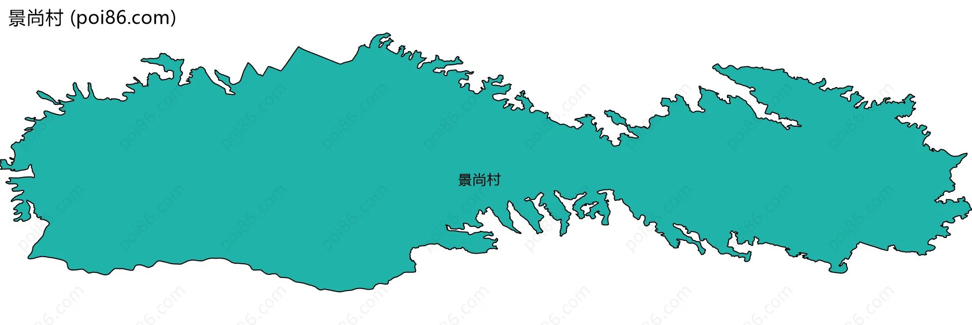 景尚村边界地图