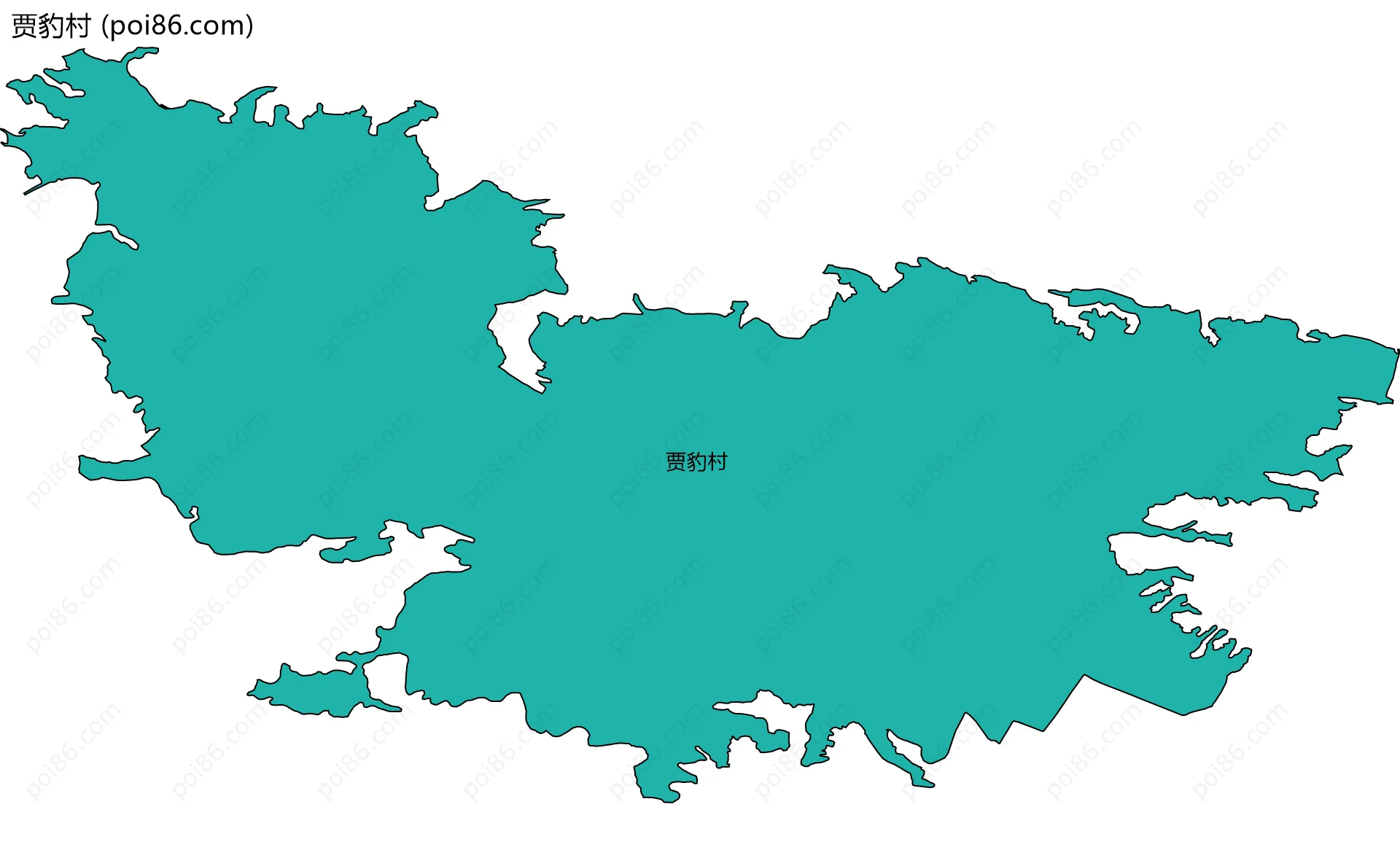 贾豹村边界地图