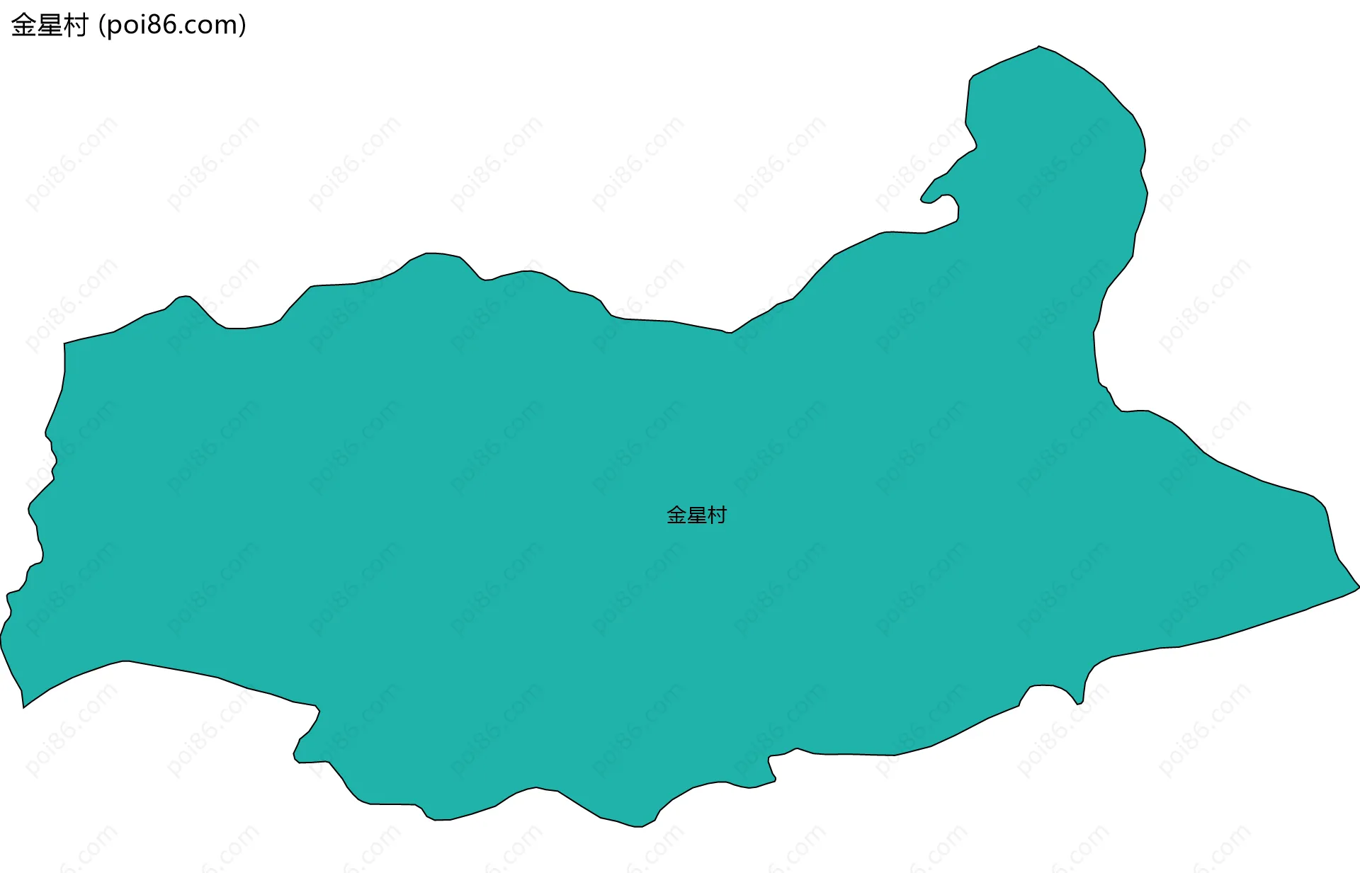 金星村边界地图