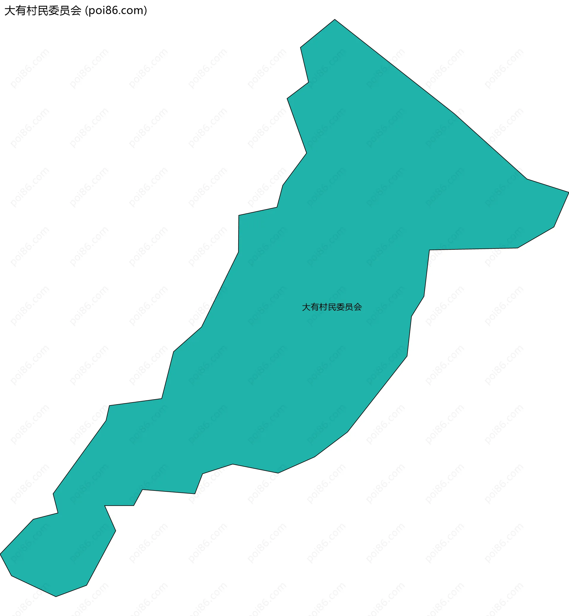 大有村民委员会边界地图