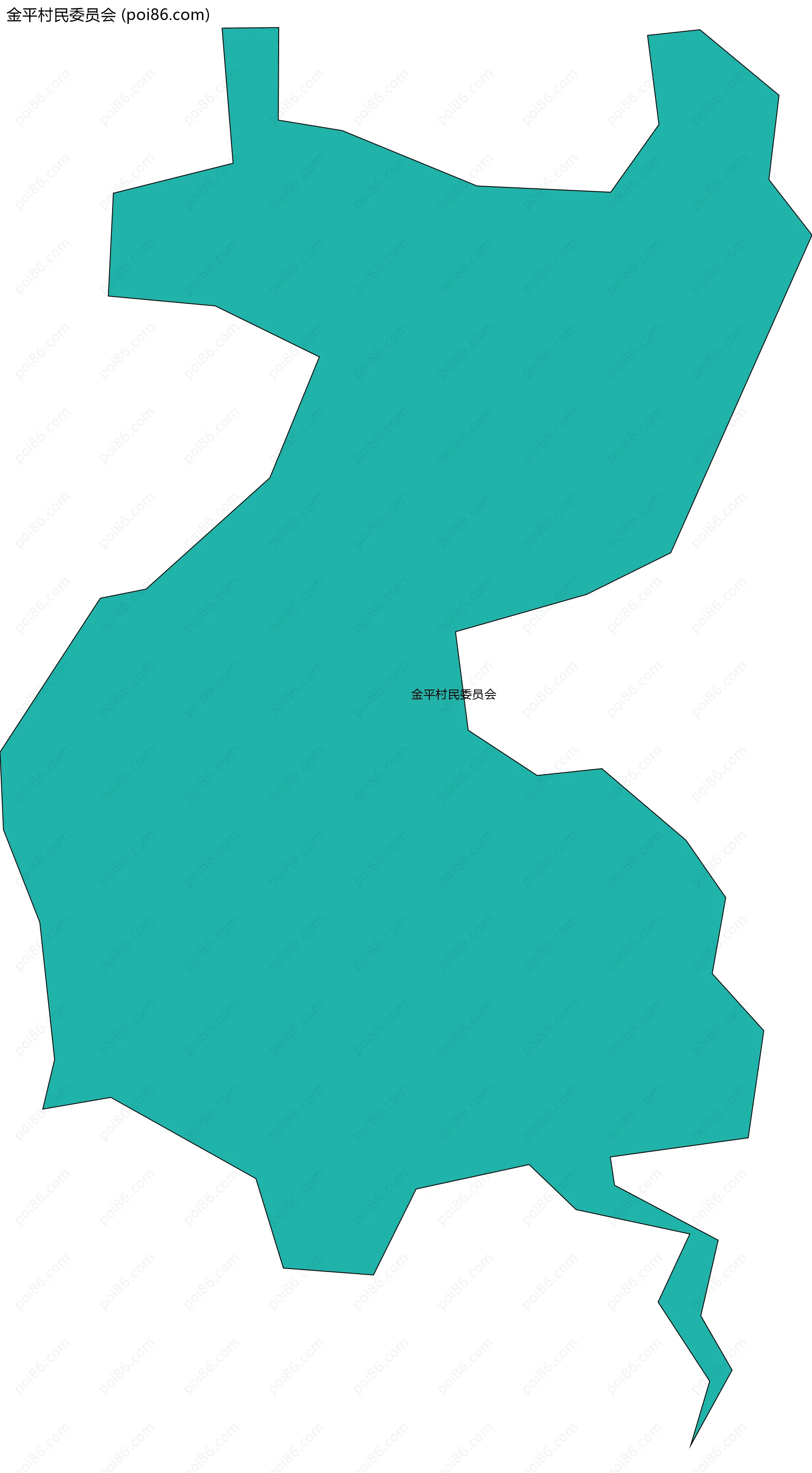 金平村民委员会边界地图