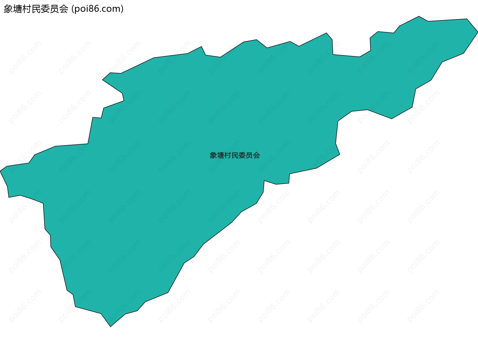 象塘村民委员会边界地图