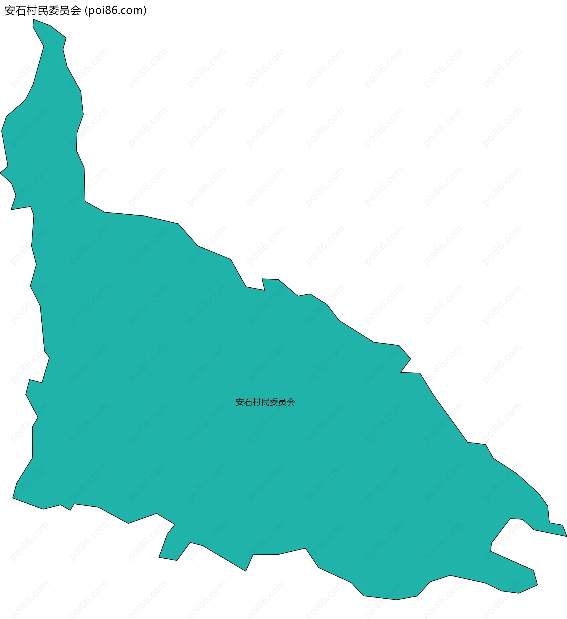 安石村民委员会边界地图