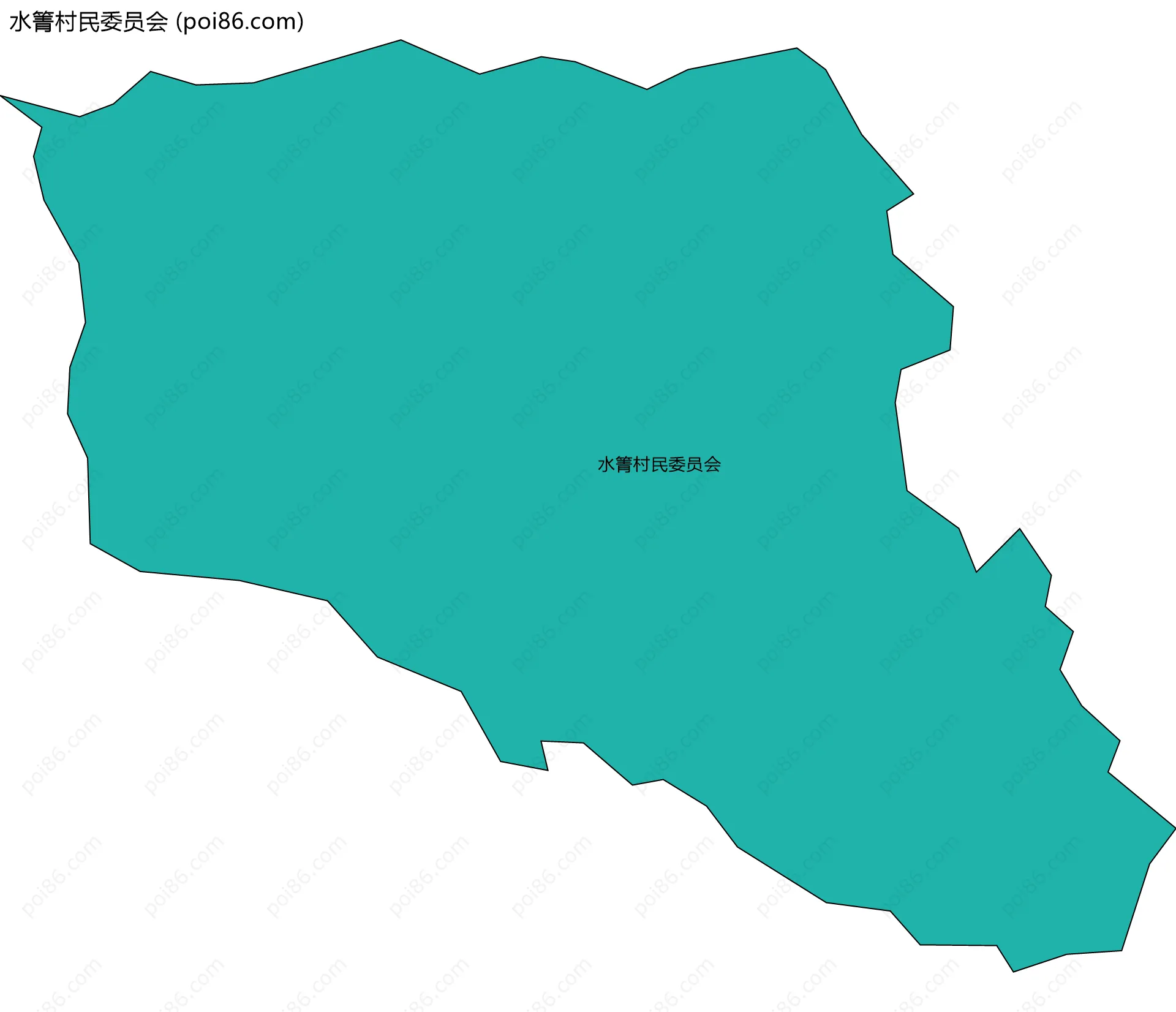 水箐村民委员会边界地图