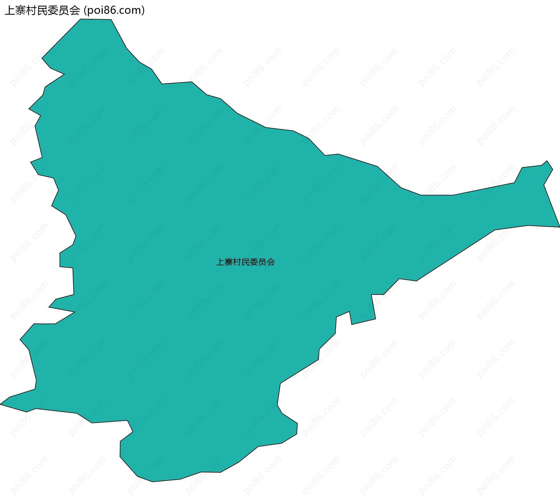 上寨村民委员会边界地图