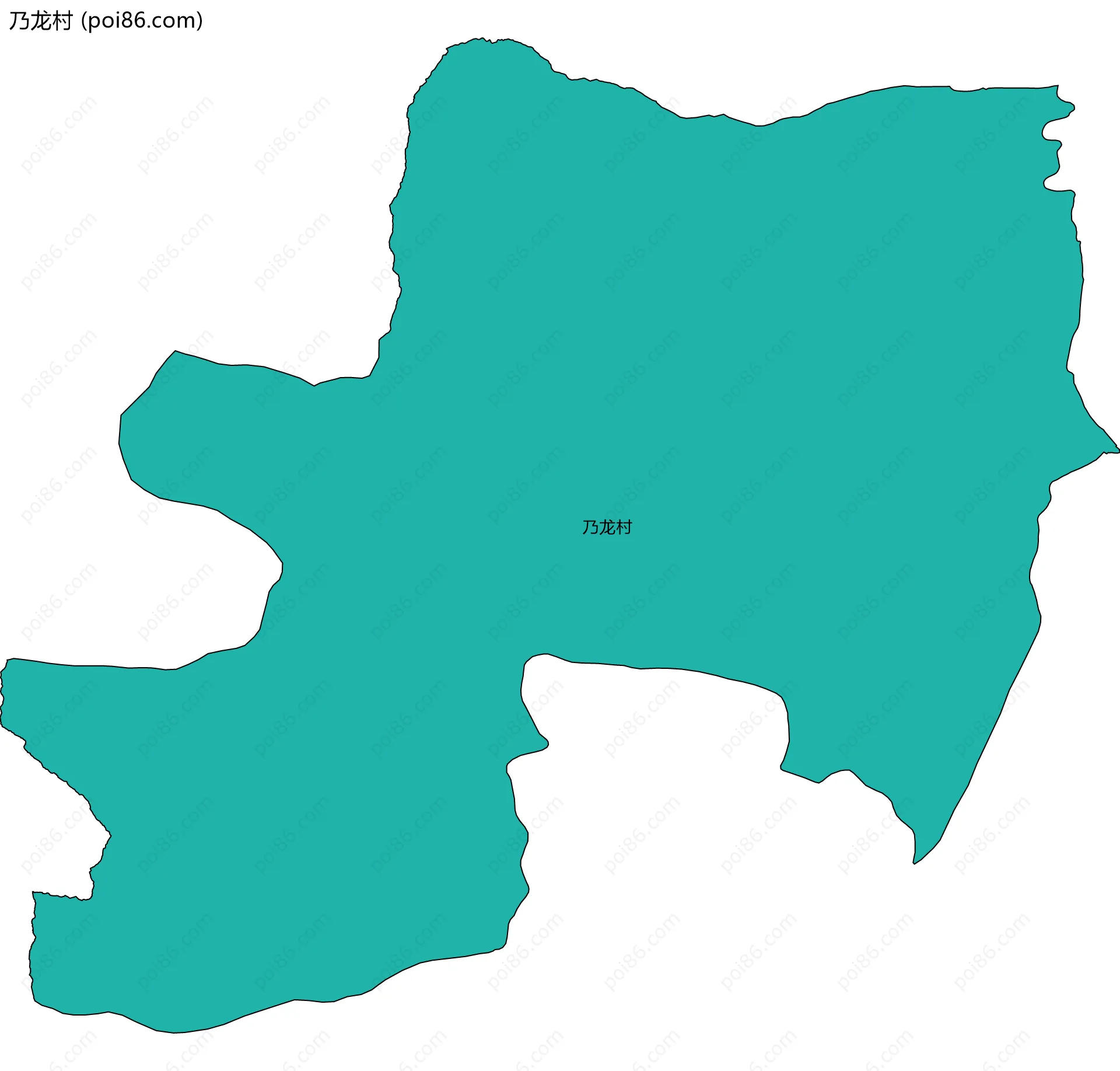 乃龙村边界地图