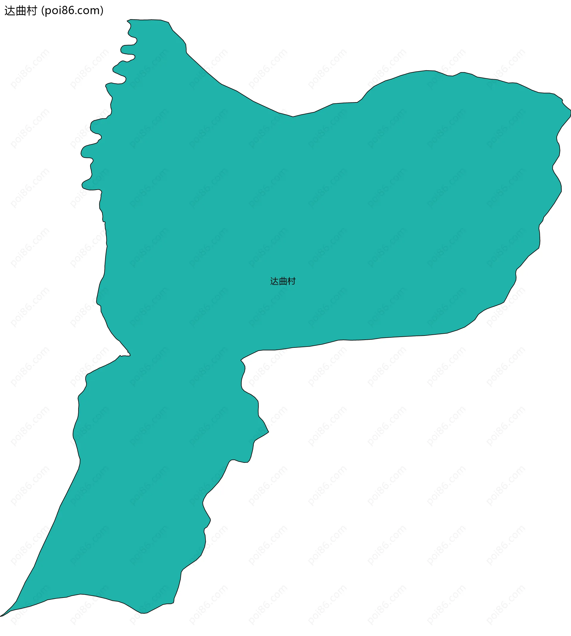 达曲村边界地图