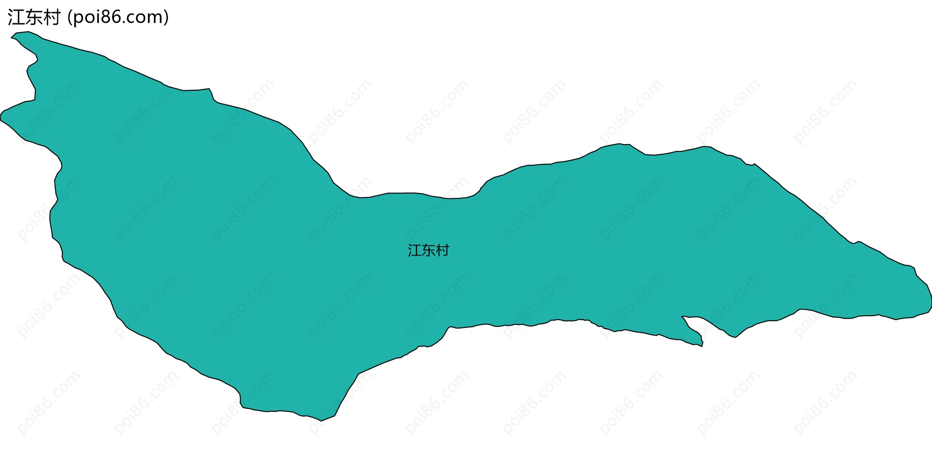 江东村边界地图