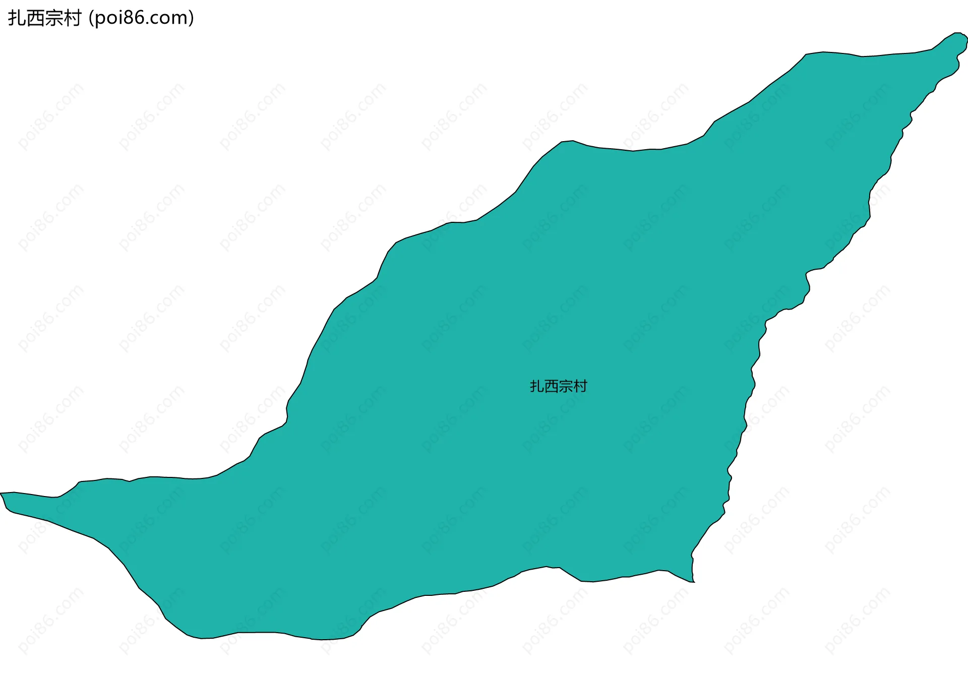 扎西宗村边界地图