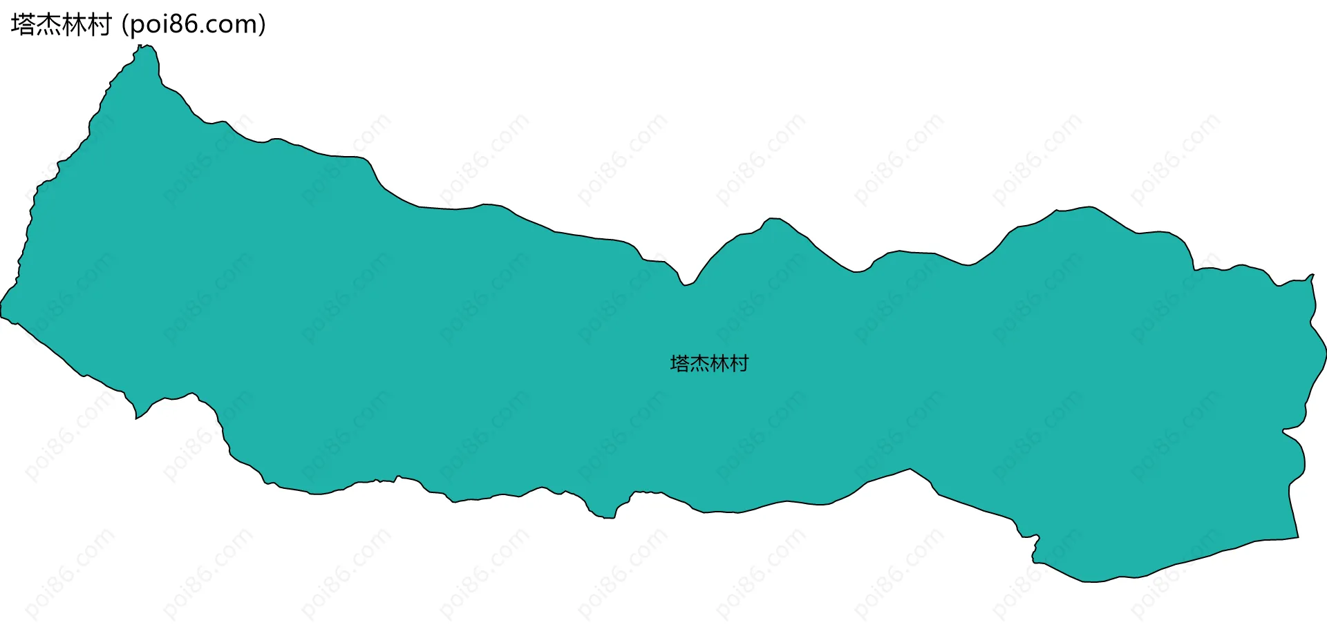 塔杰林村边界地图