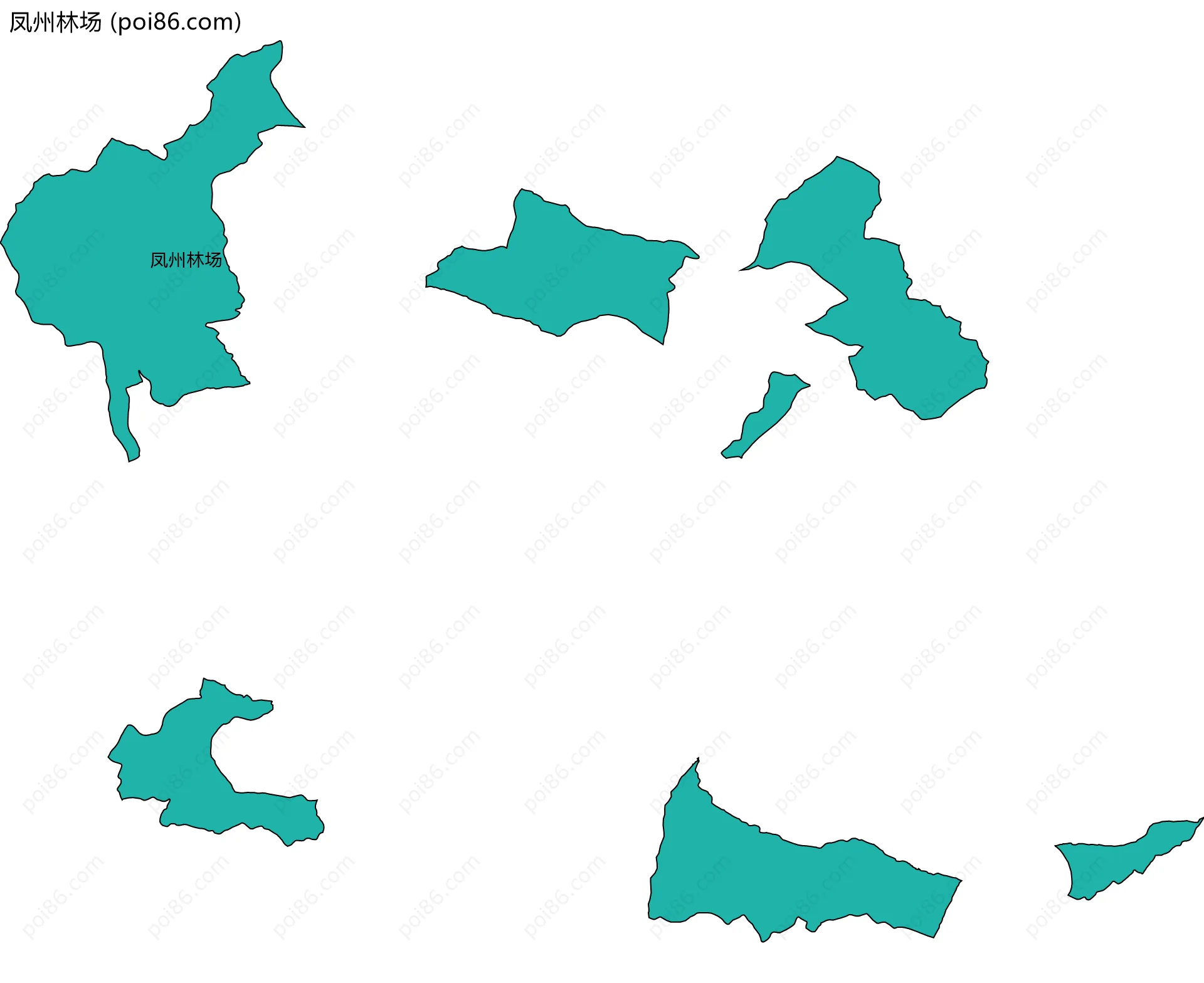 凤州林场边界地图