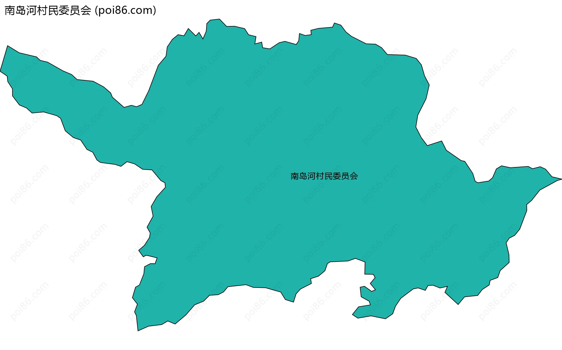 南岛河村民委员会边界地图